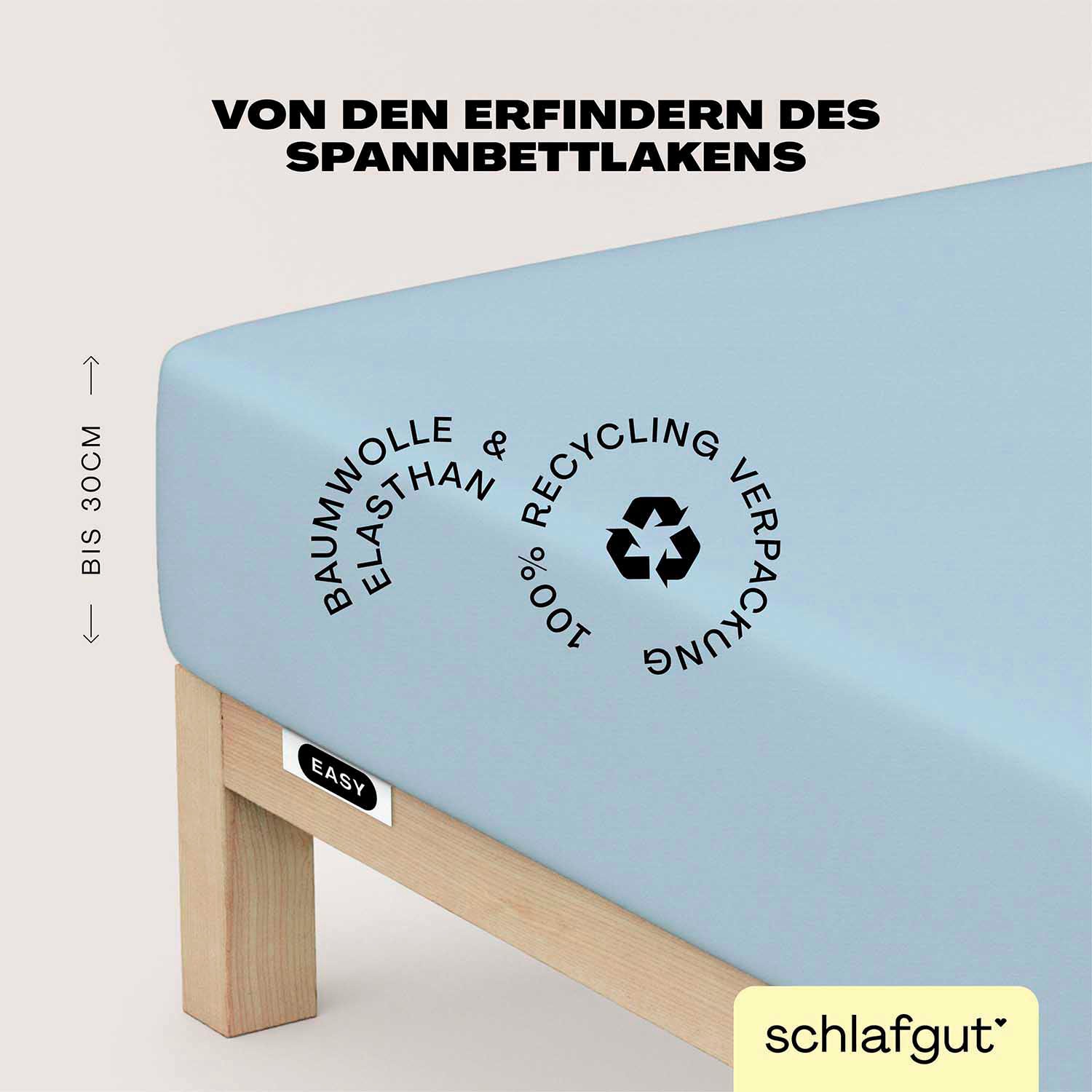 Schlafgut Spannbettlaken »EASY Jersey Elasthan«, MADE IN GREEN by OEKO-TEX®