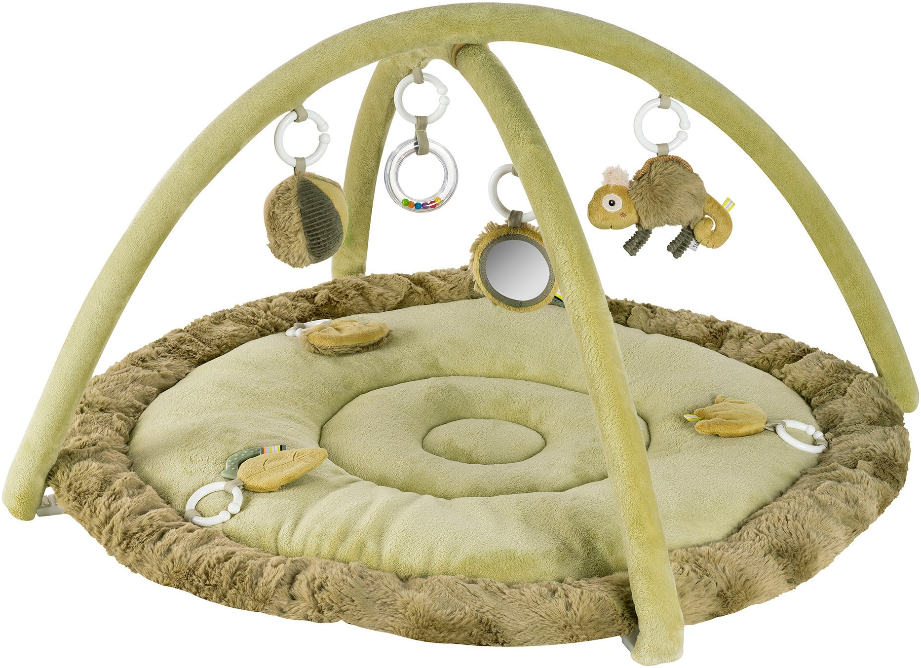 Fehn Spielbogen »Lazy, Crazy & Pink, Chamäleon, 3-D-Activity-Decke«, mit 5 abnehmbaren Spielzeugen