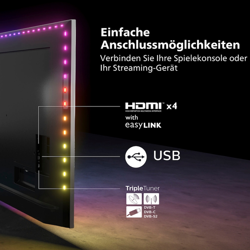 Philips OLED-Fernseher »55OLED707/12«, 139 cm/55 Zoll, 4K Ultra HD, Smart-TV-Android TV