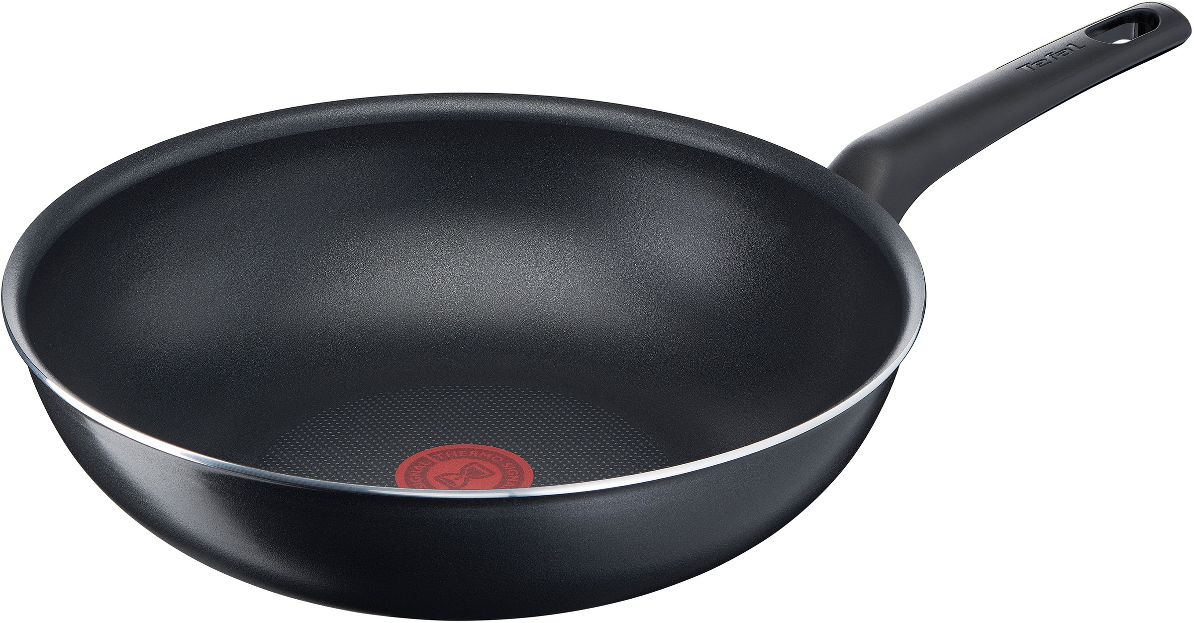 Tefal Wok »B55519 Easy Cook & Clean«, Aluminium, (1 tlg.), Titanium Antihaftbeschichtung, Thermo-Signal-Temperaturanzeige, Ø 28 cm