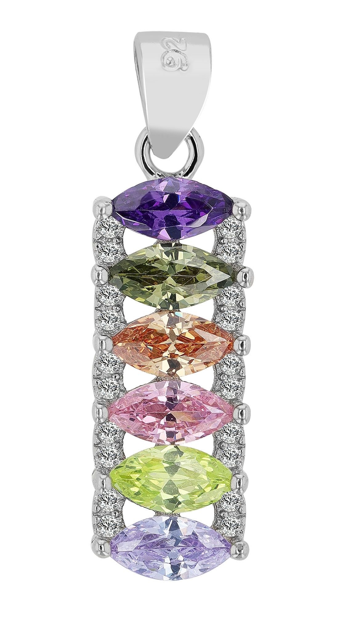 Adelia´s Kettenanhänger »Damen Anhänger ¿ Herzanhänger aus 925 Silber mit Zirkonia«