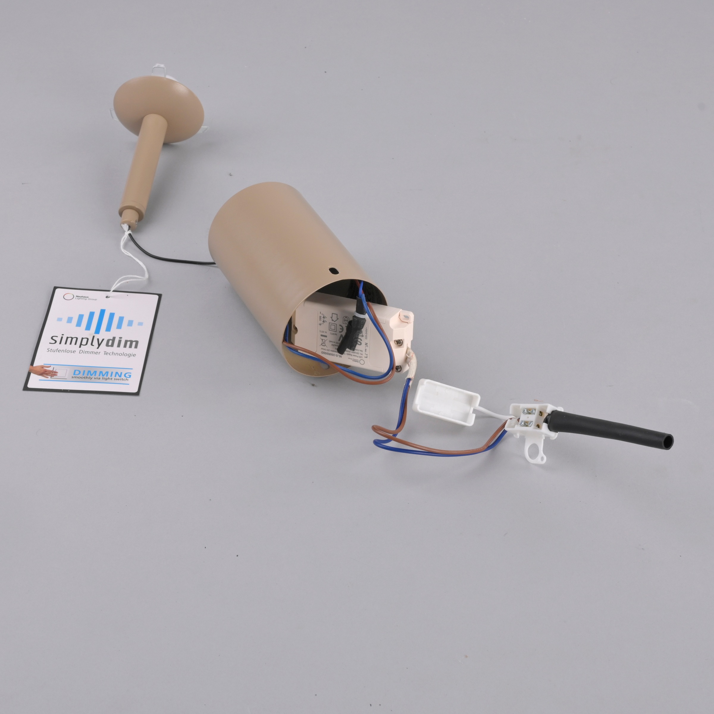 JUST LIGHT LED Deckenleuchte »NAMI« LED-Board 1 Stk. Warmweiß dimmbar, Simply Dim, Memory nach Trennung vom Netz, Comfort Lift