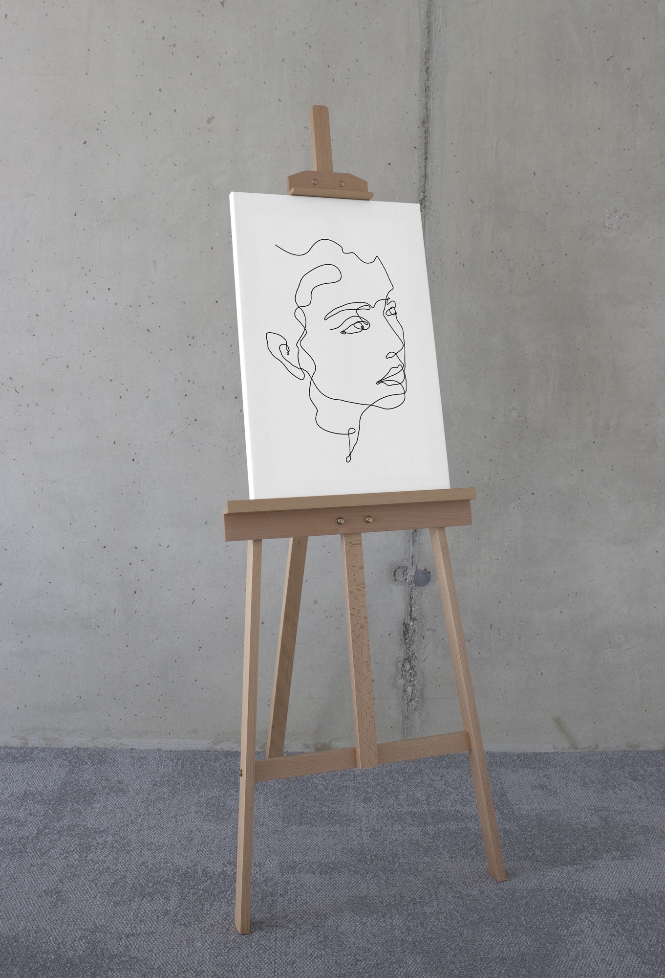 Komar Leinwandbild »Sketch me - Größe 40 x 60 cm«, Natur, (1 St.), Keilrahmenbild mi Echtholzrahmen