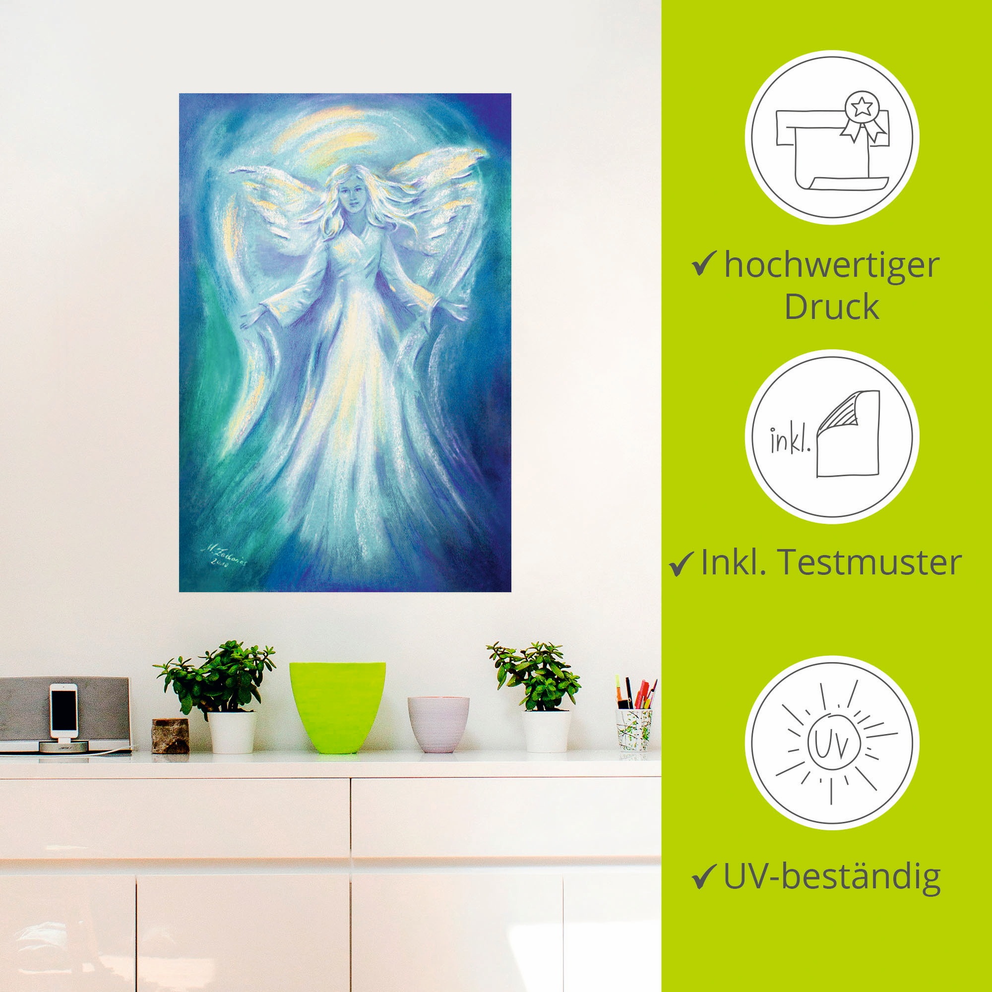 Artland Wandbild »Engel der Liebe«, Religion, (1 St.), als Leinwandbild, Poster, Wandaufkleber in verschied. Größen