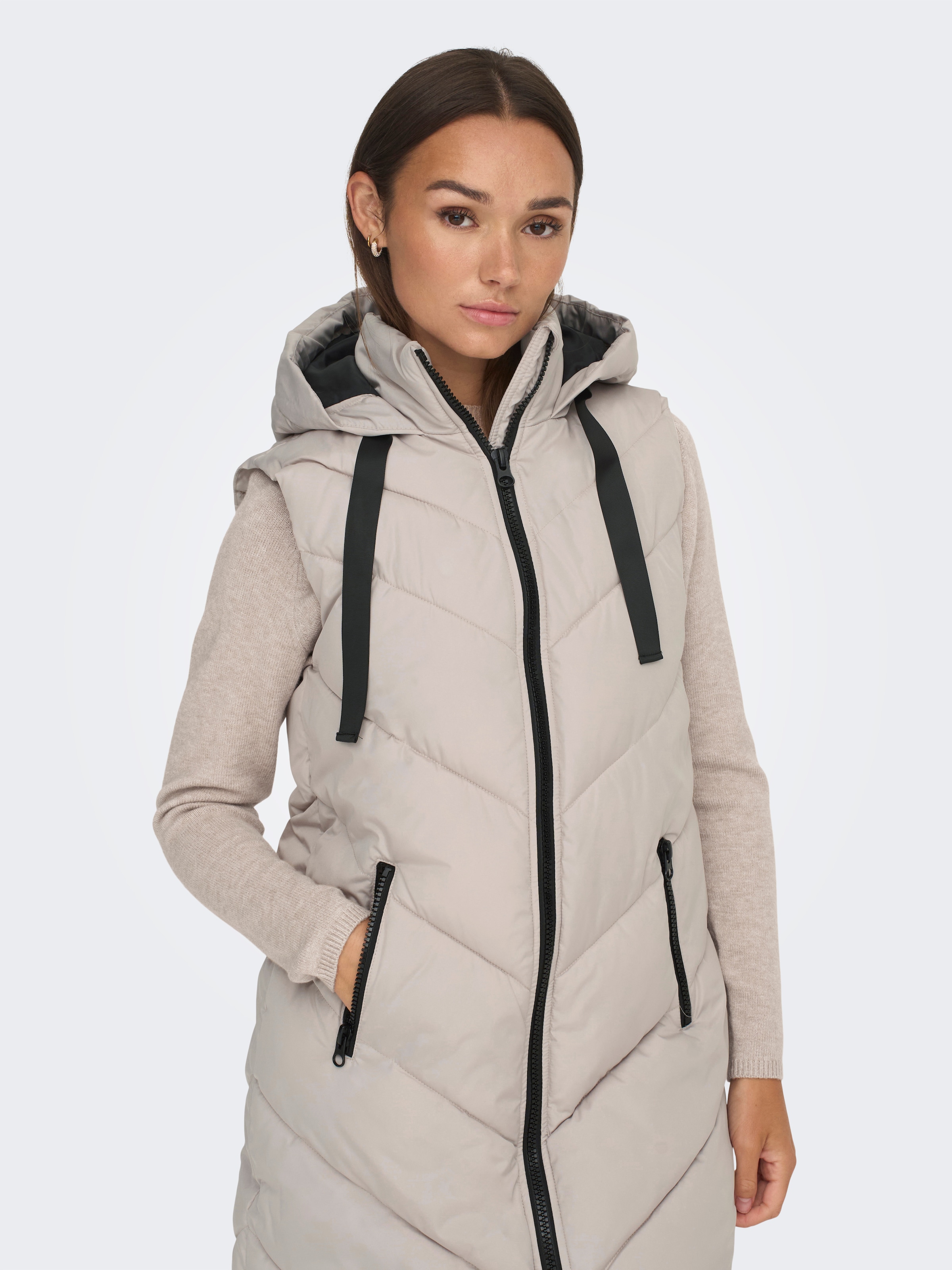 JDY Steppweste »JDYSKYLAR LIFE HOOD WAISTCOAT OTW NOOS«