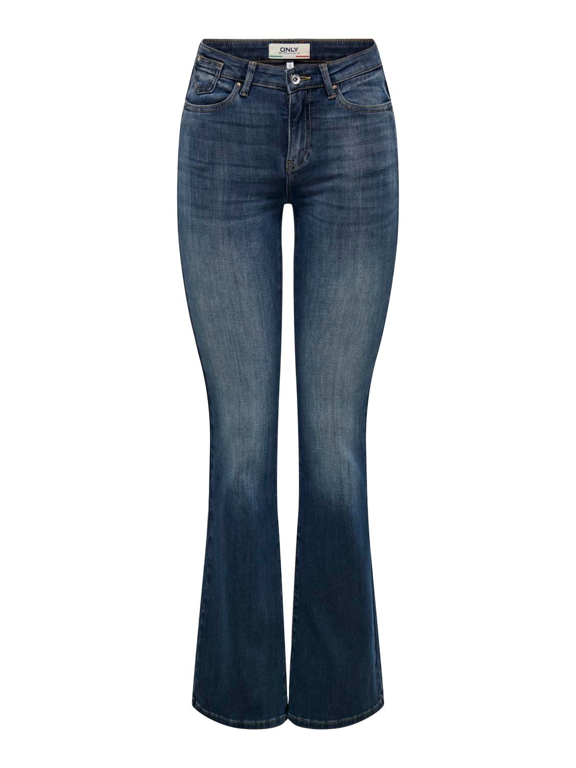 ONLY Bootcut-Jeans »ONLBLUSH ICON COIN MID FL DNM CRO300NOOS«