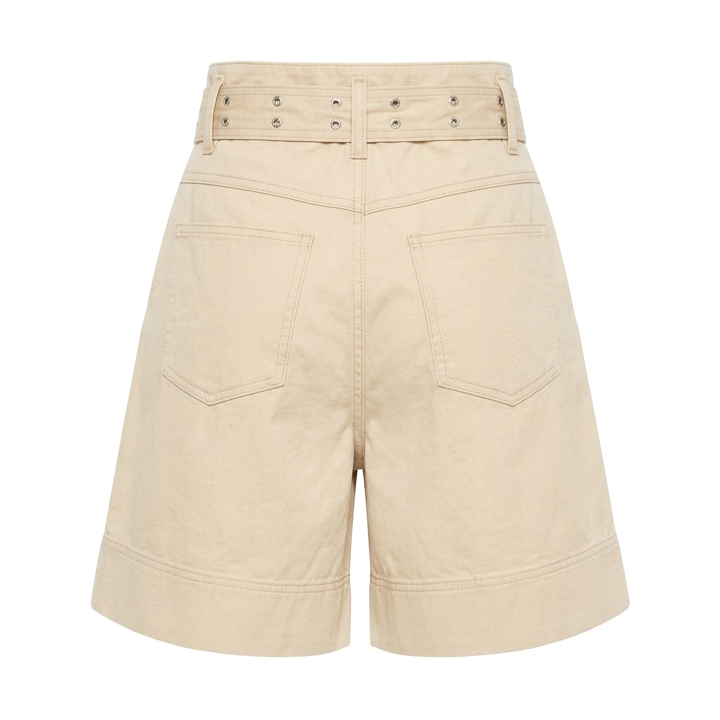 BOSS ORANGE Shorts »Tulina Premium Damenmode«  mit Ösen-Gürtel, Paperbag-Stil