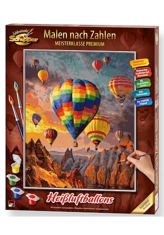 Malen nach Zahlen »Meisterklasse Premium - Heißluftballons«