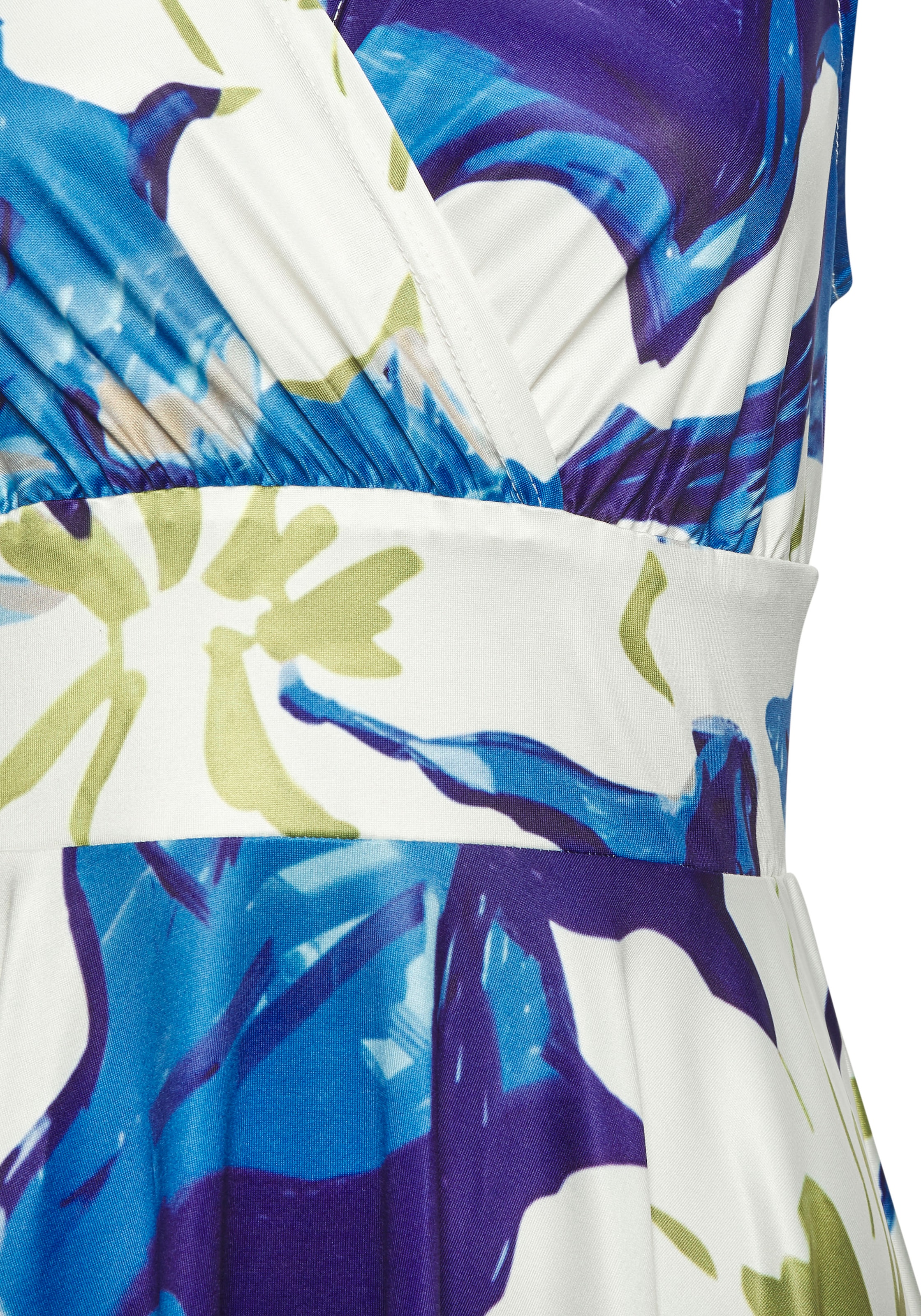 Vivance Jerseykleid, in Wickeloptik, tailliertes Minikleid, Sommerkleid