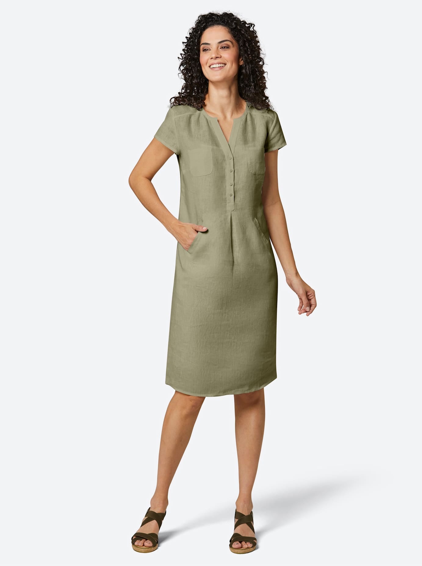 CREATION L PREMIUM Sommerkleid »Leinen-Kleid«