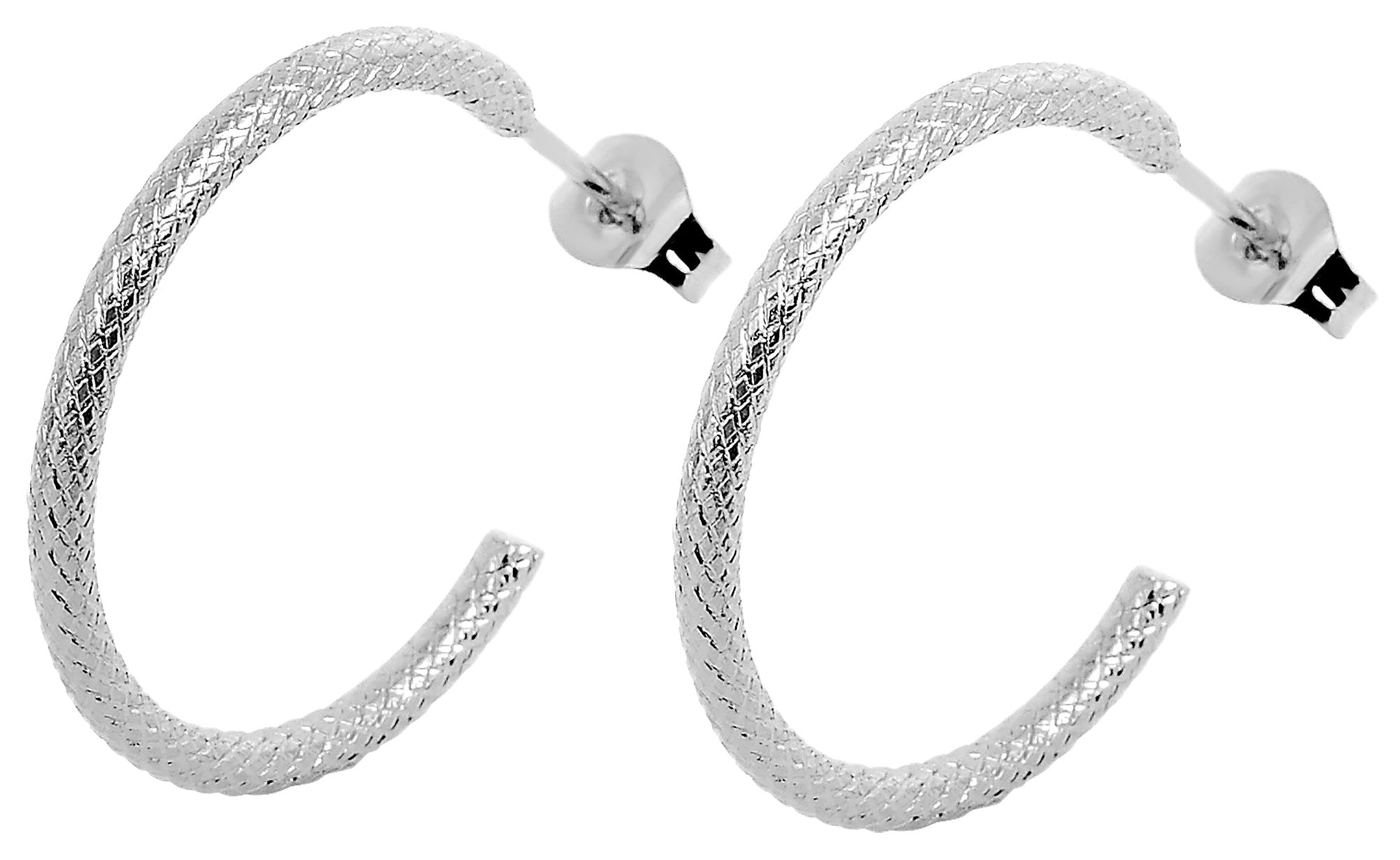 Adelia´s Paar Creolen »Damen Ohrringe ¿ Creole aus Edelstahl«