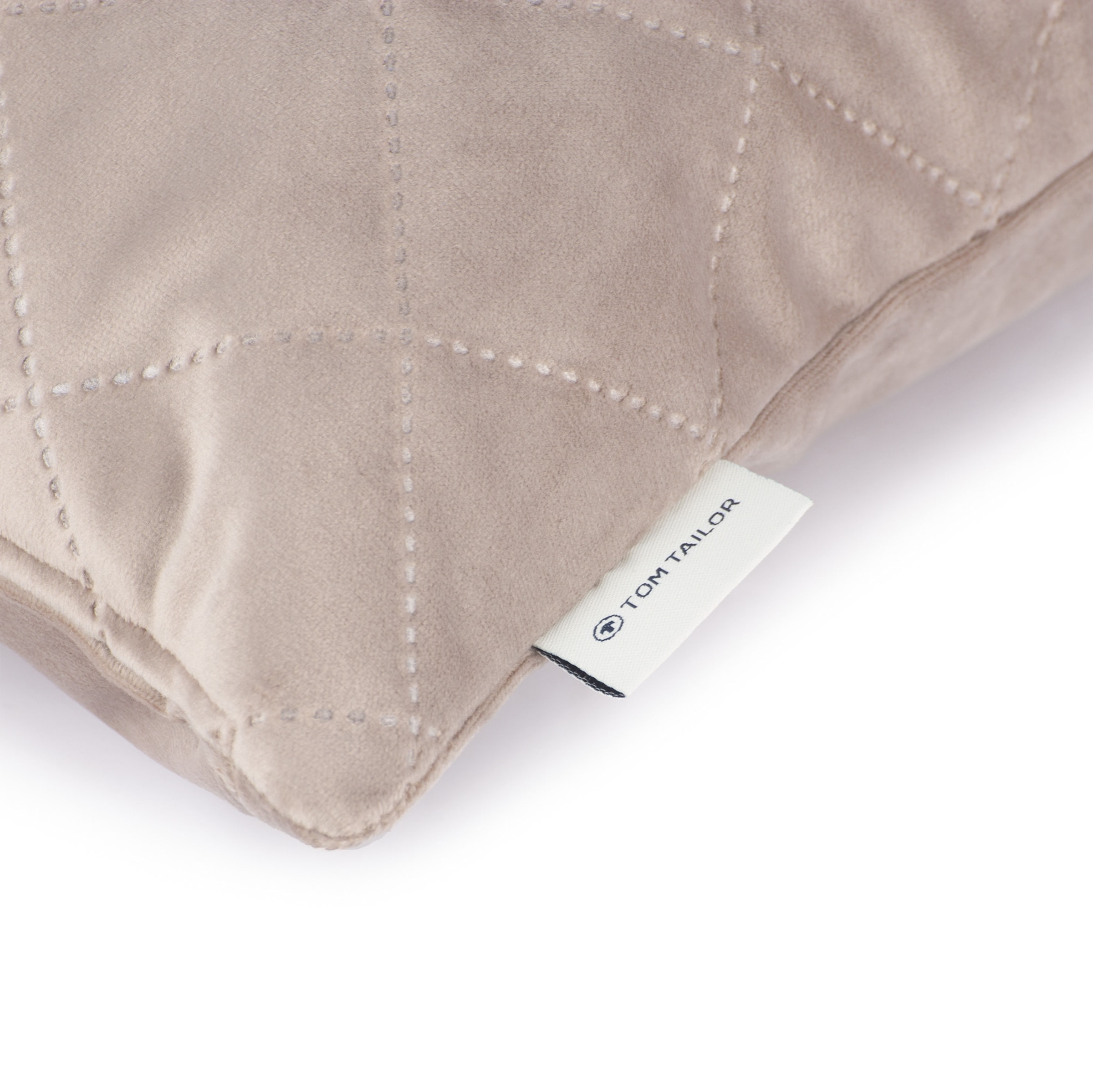 TOM TAILOR HOME Dekokissen »FrenchVelvet Quilt«, Kissenhülle ohne Füllung, 1 Stück