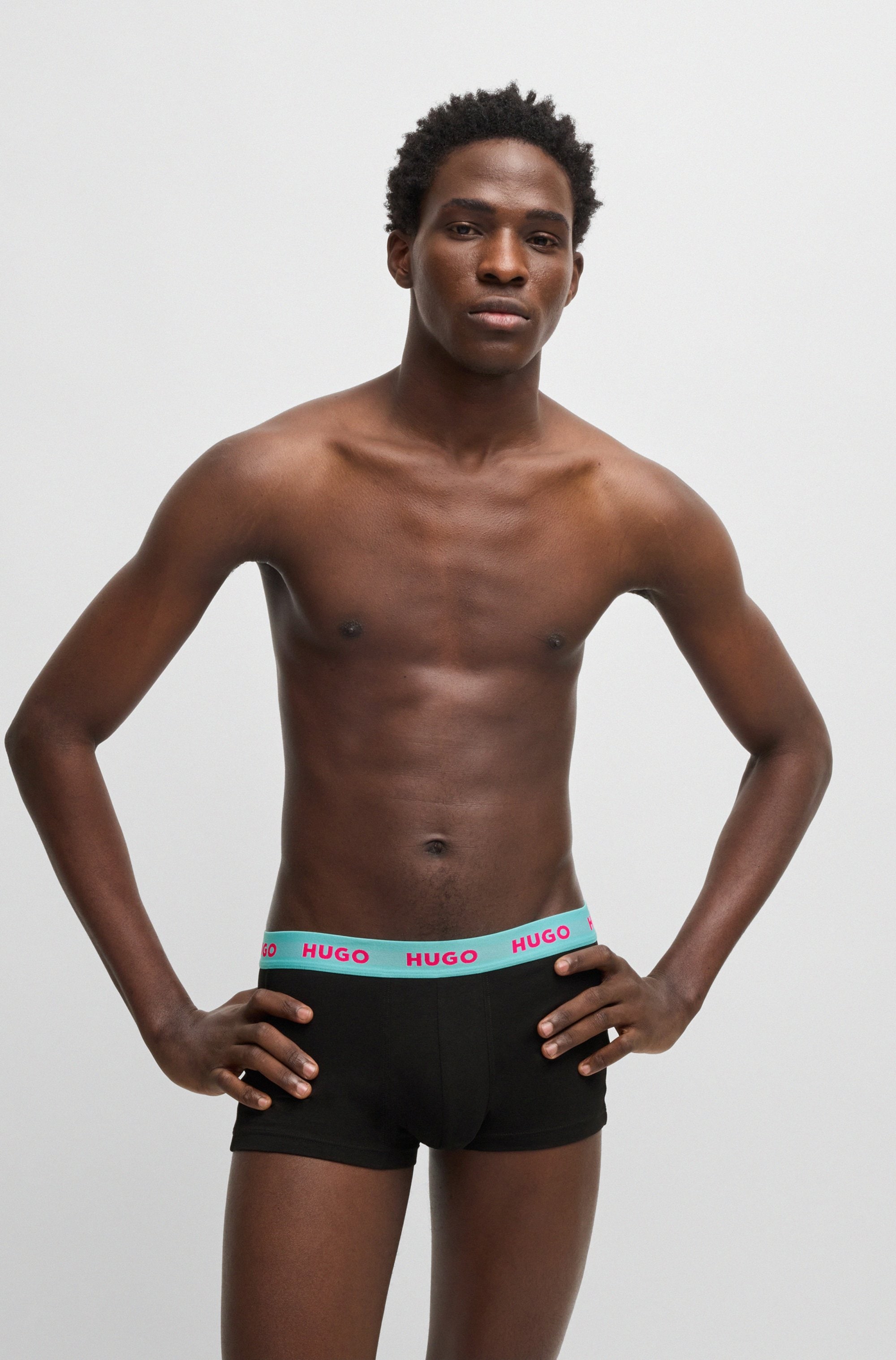HUGO Underwear Trunk »TRUNK TRIPLET PACK«, (Packung, 3 St.), mit Logoschriftzug auf dem Bund