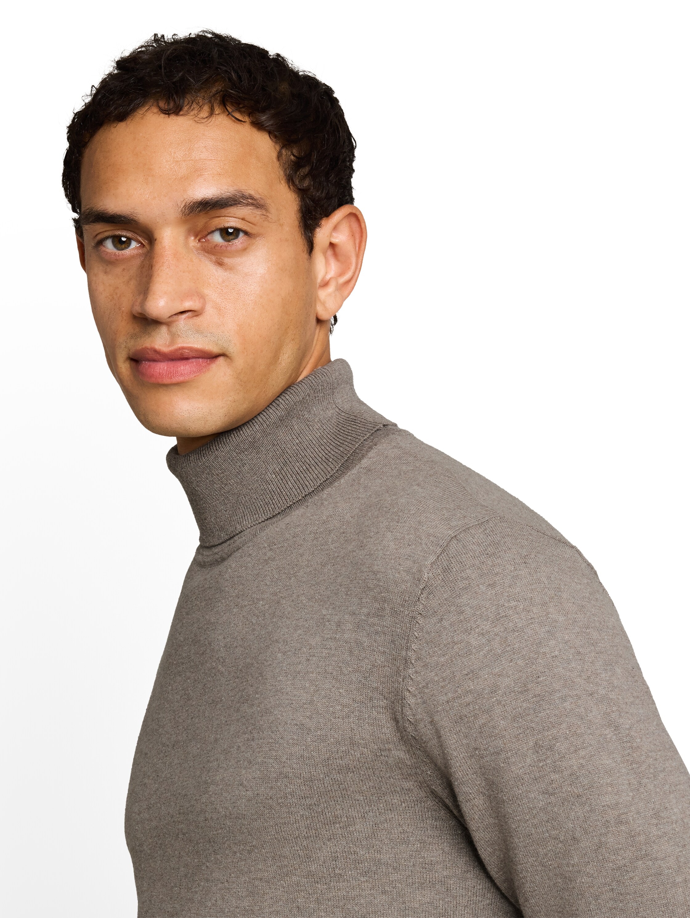 TOM TAILOR Rollkragenpullover im Strick-Design