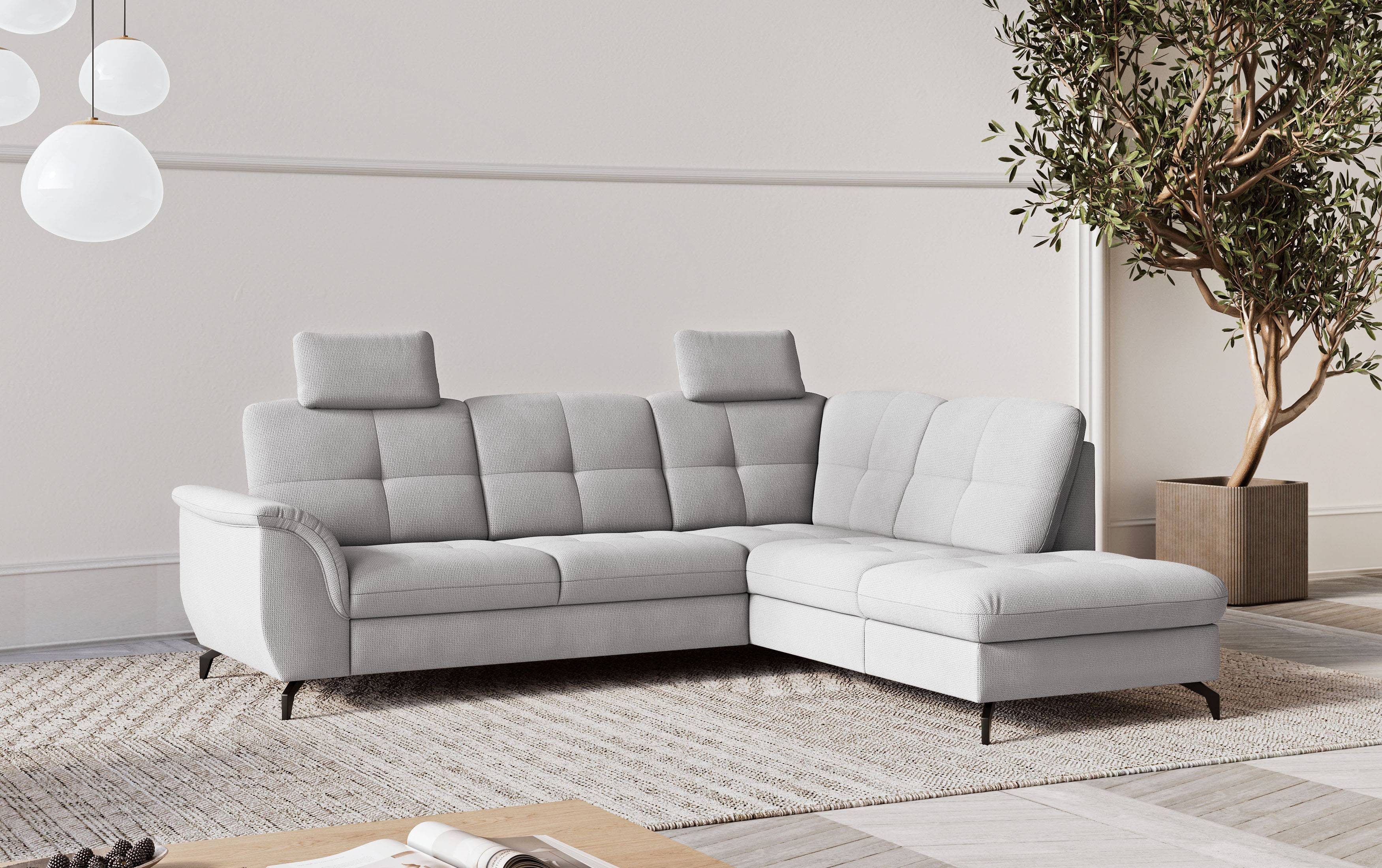 sit&more Ecksofa "Zora" wahlweise mit Schlaffunktion und Bettkasten