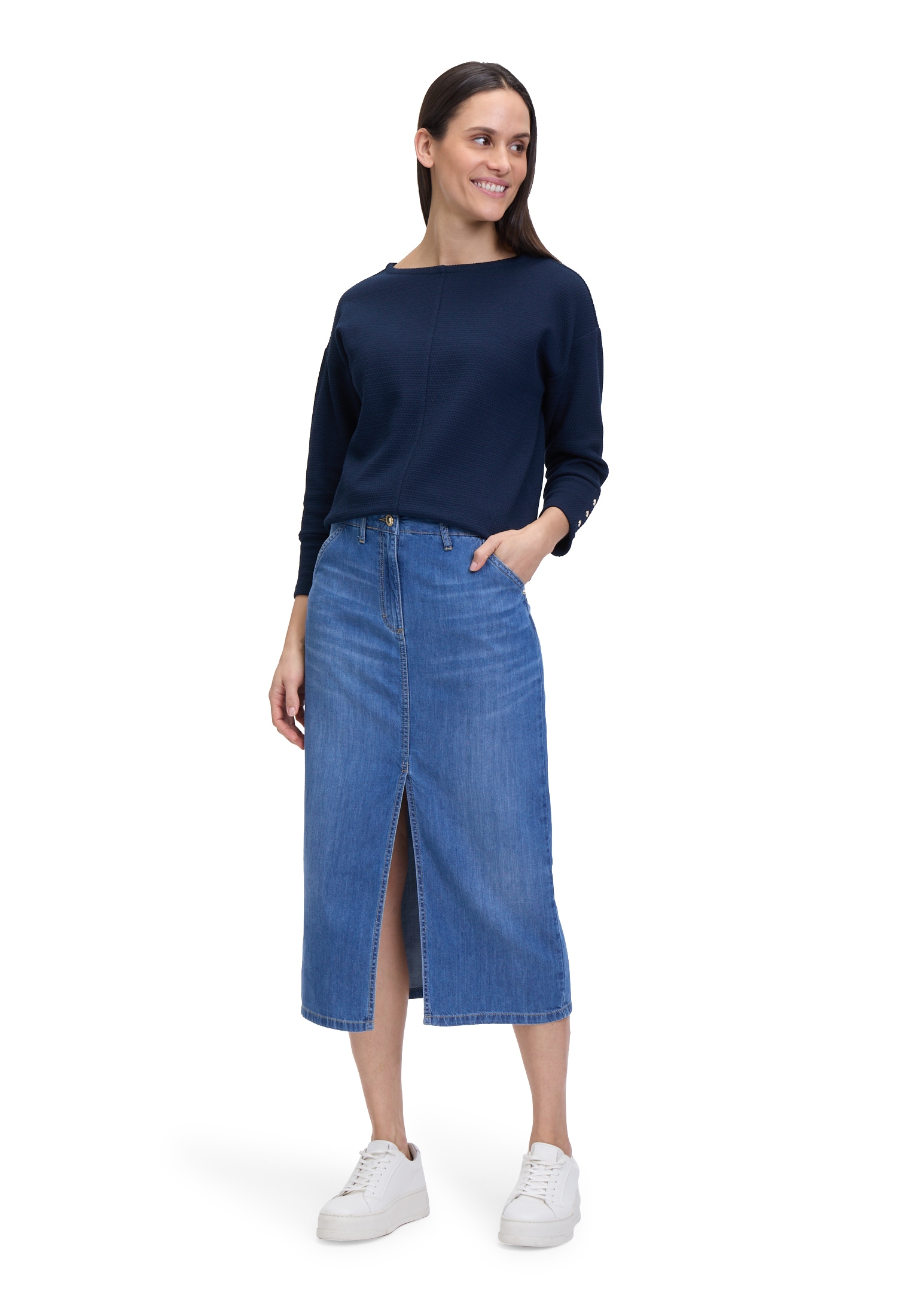 Betty Barclay Jeansrock »Jeansrock mit Waschung«