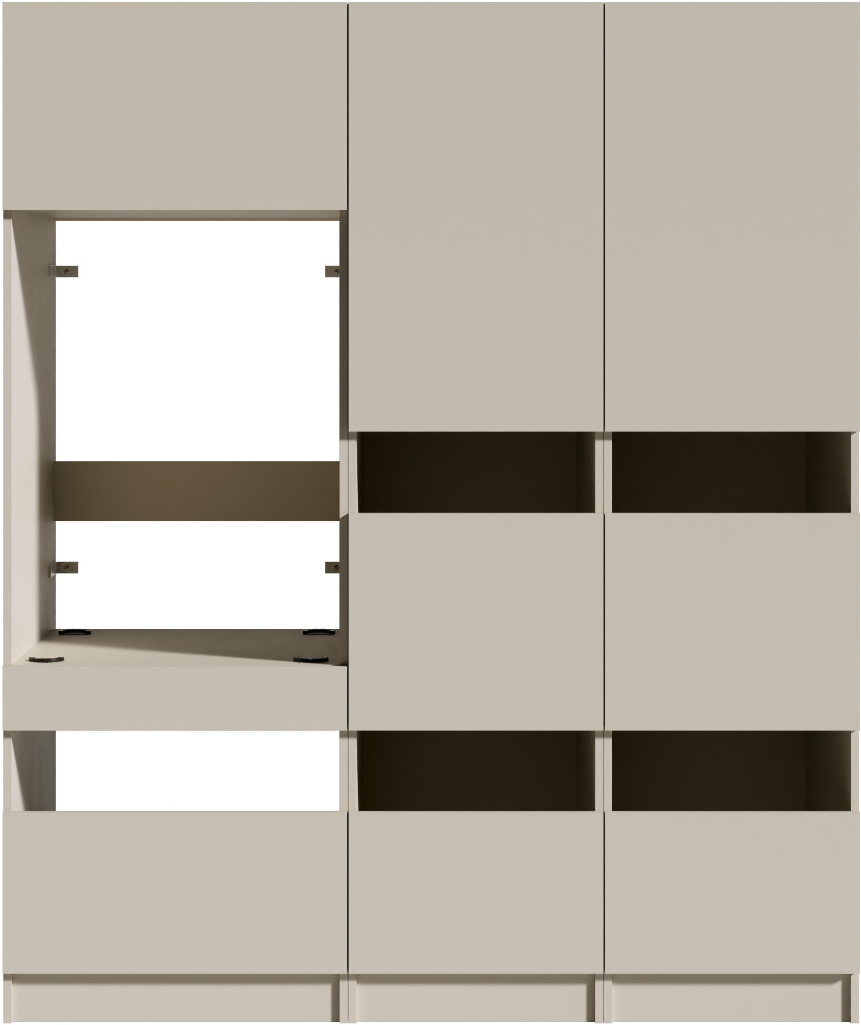 BASIC by Balculina Mehrzweckschrank-Set »Washhome B/T/H 168x68x200 cm« 3 Stk. tlg.