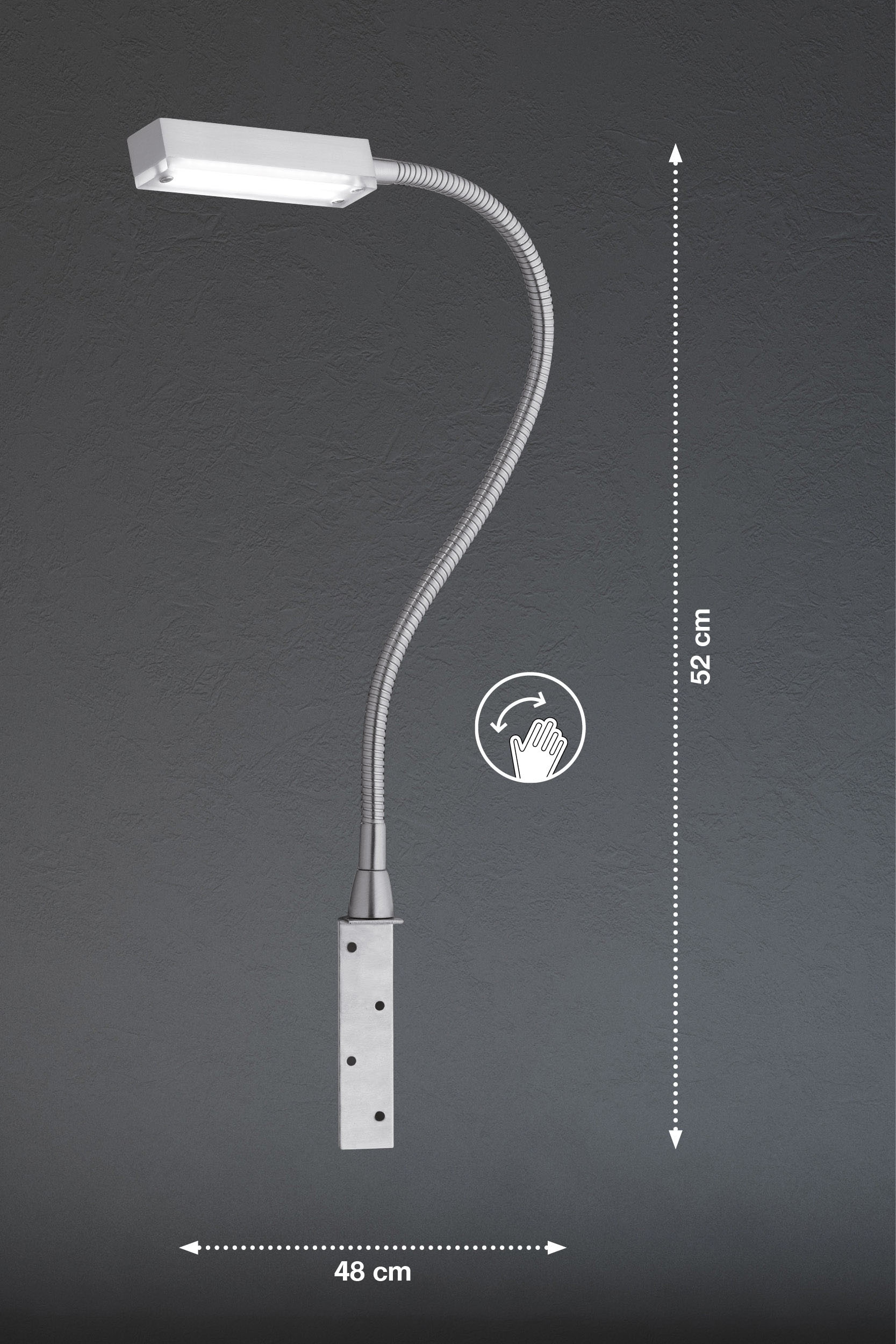 FISCHER & HONSEL Bettleuchte »Raik«, 1 flammig, Leuchtmittel LED-Modul | LED fest integriert
