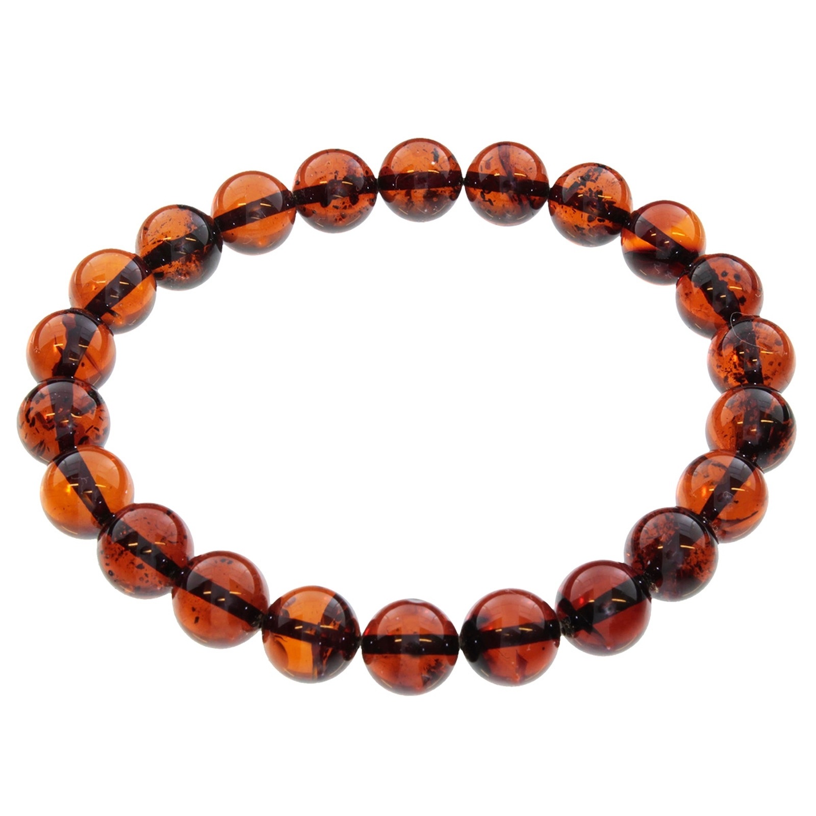 OSTSEE-SCHMUCK Armband »- Kugel 10 mm - Bernstein - ,«