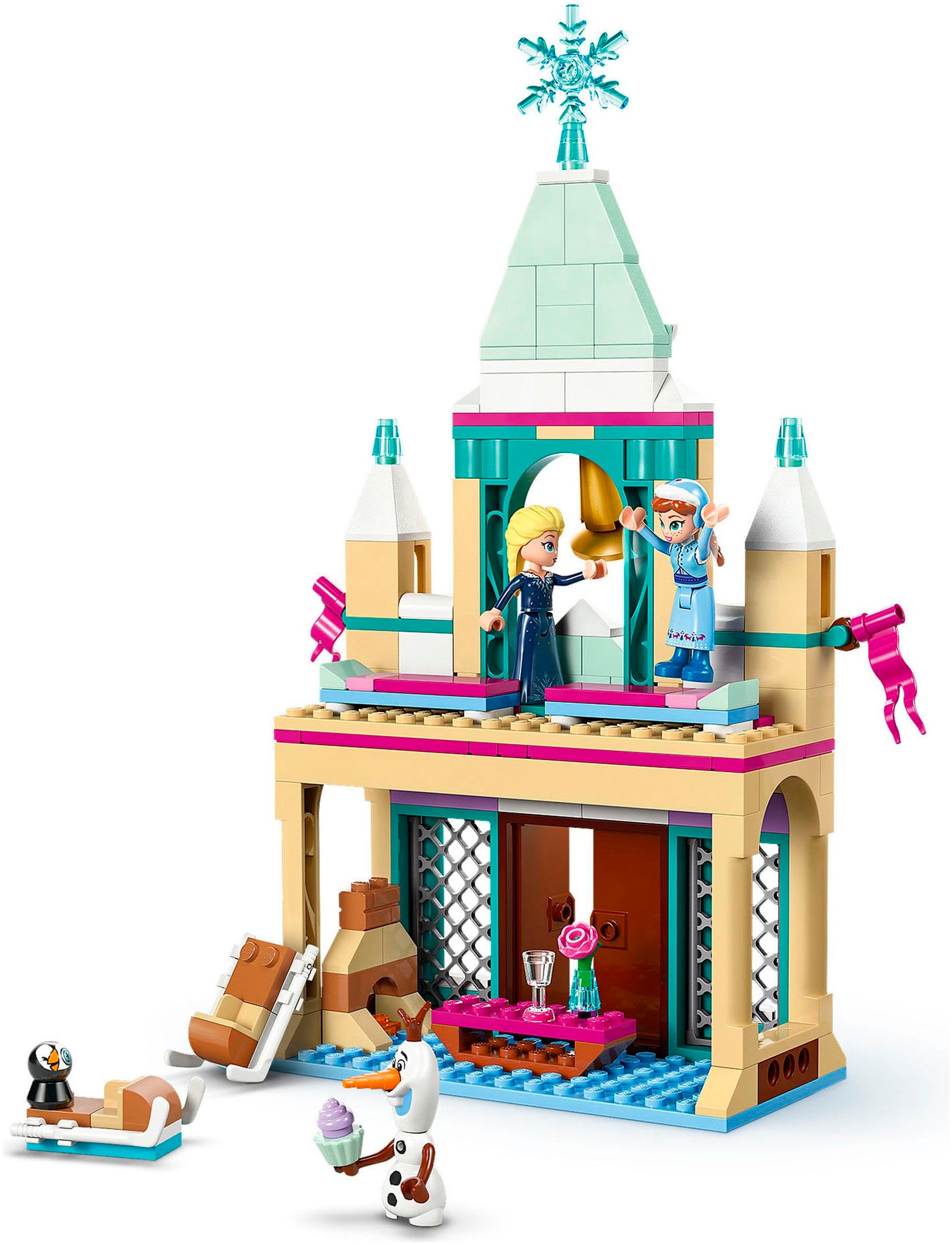 LEGO® Konstruktionsspielsteine »Das Arendelle Schloss (43265), LEGO Disney Princess«, (177 St.), Made in Europe