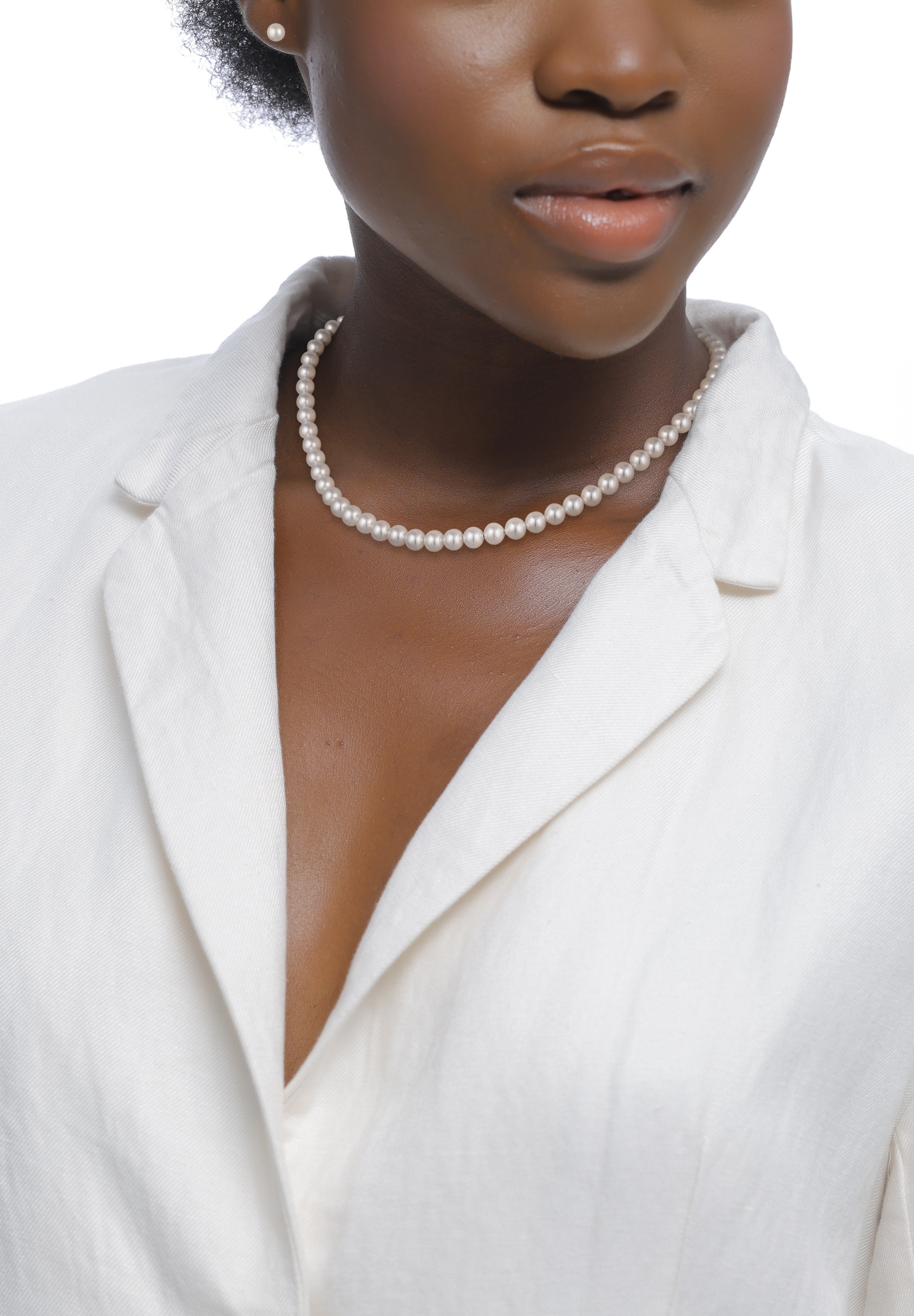 Elli Ohrring und Ketten Set »Schmuckset mit Perlen von Swarovski® Weiß 925 Sterling Silber« ()