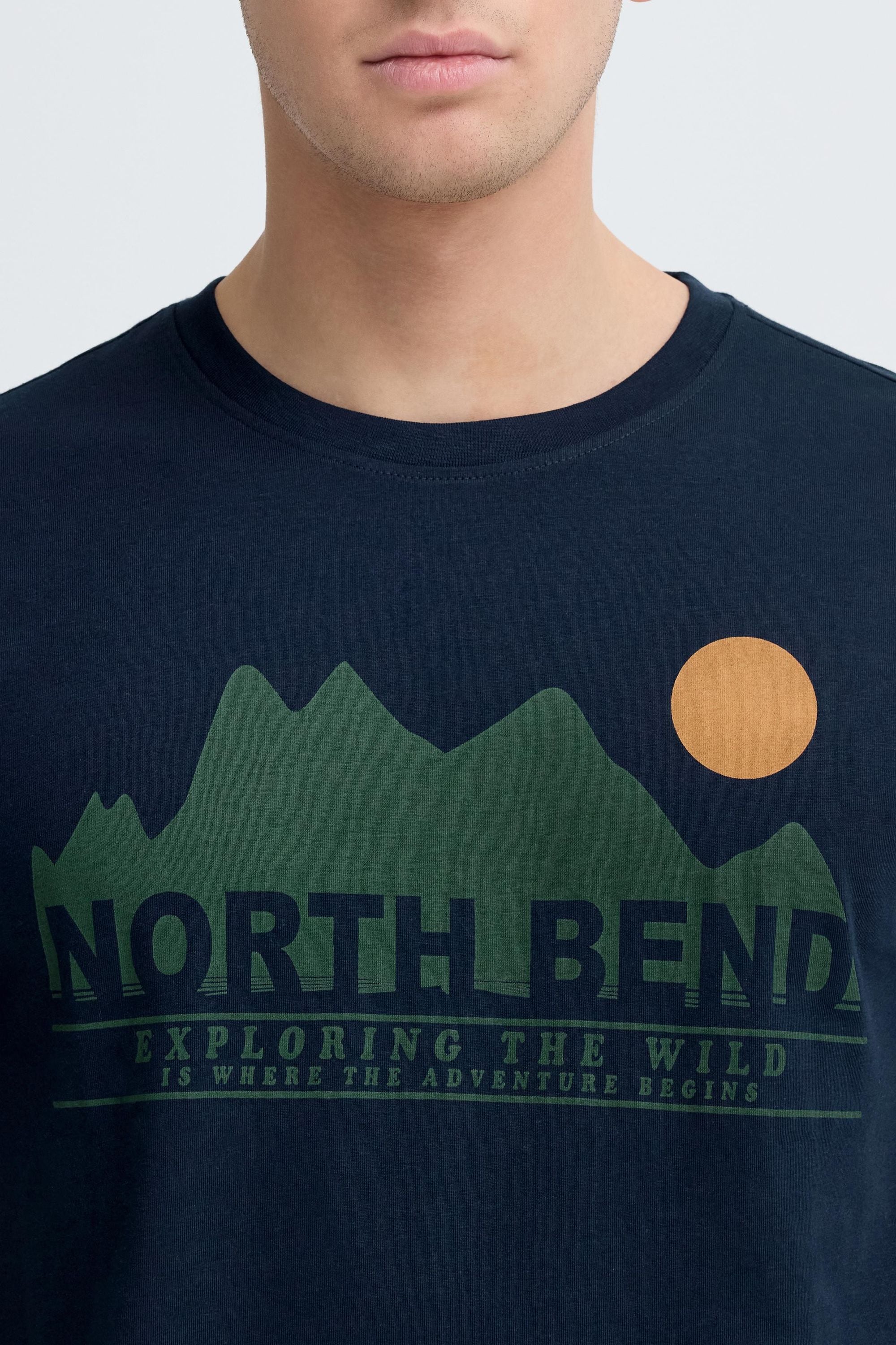 North Bend Rundhalsshirt »Rundhalsshirt NBCash«