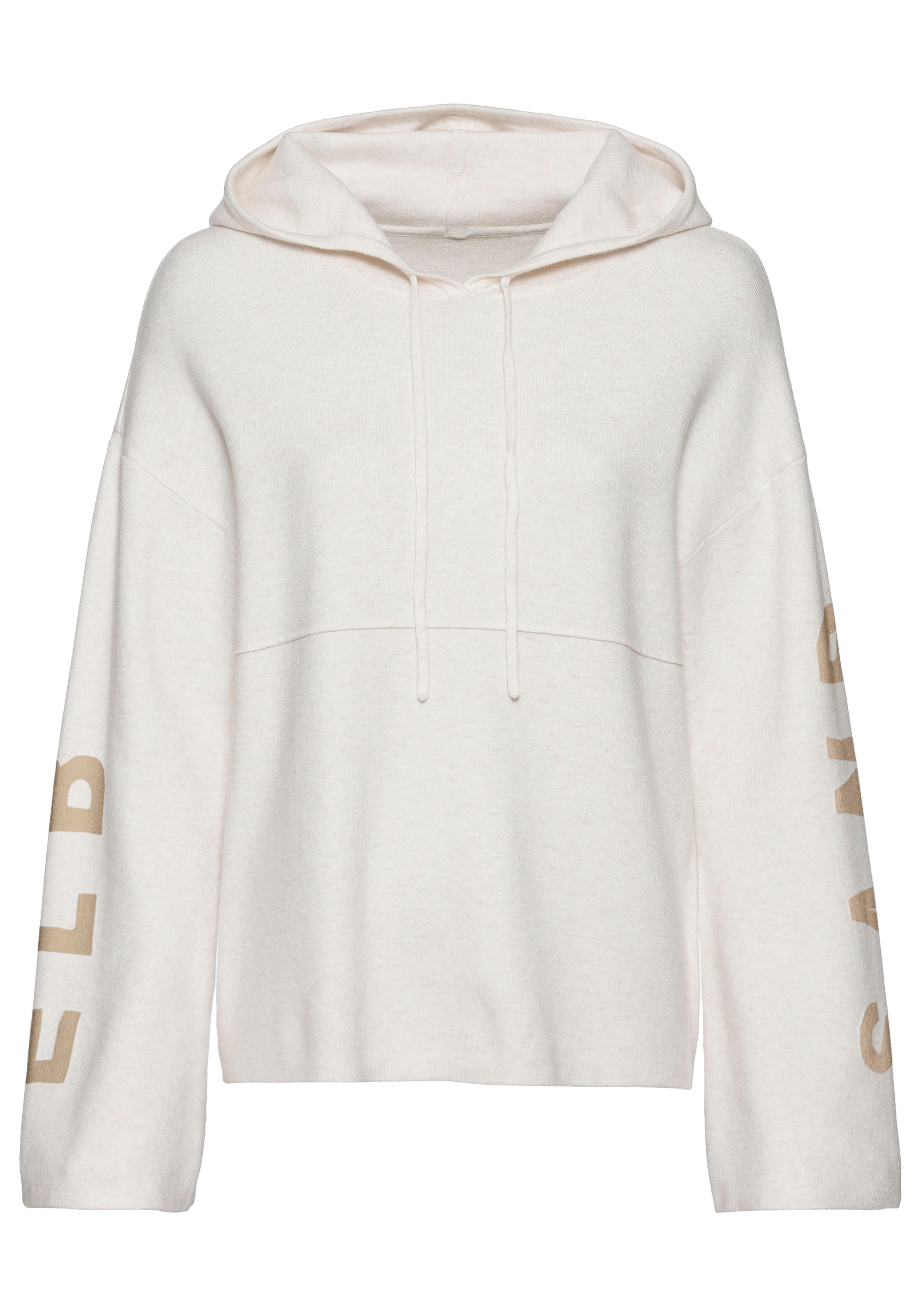 Elbsand Hoodie, Strickpullover mit eingestricktem Logo, Loungewear