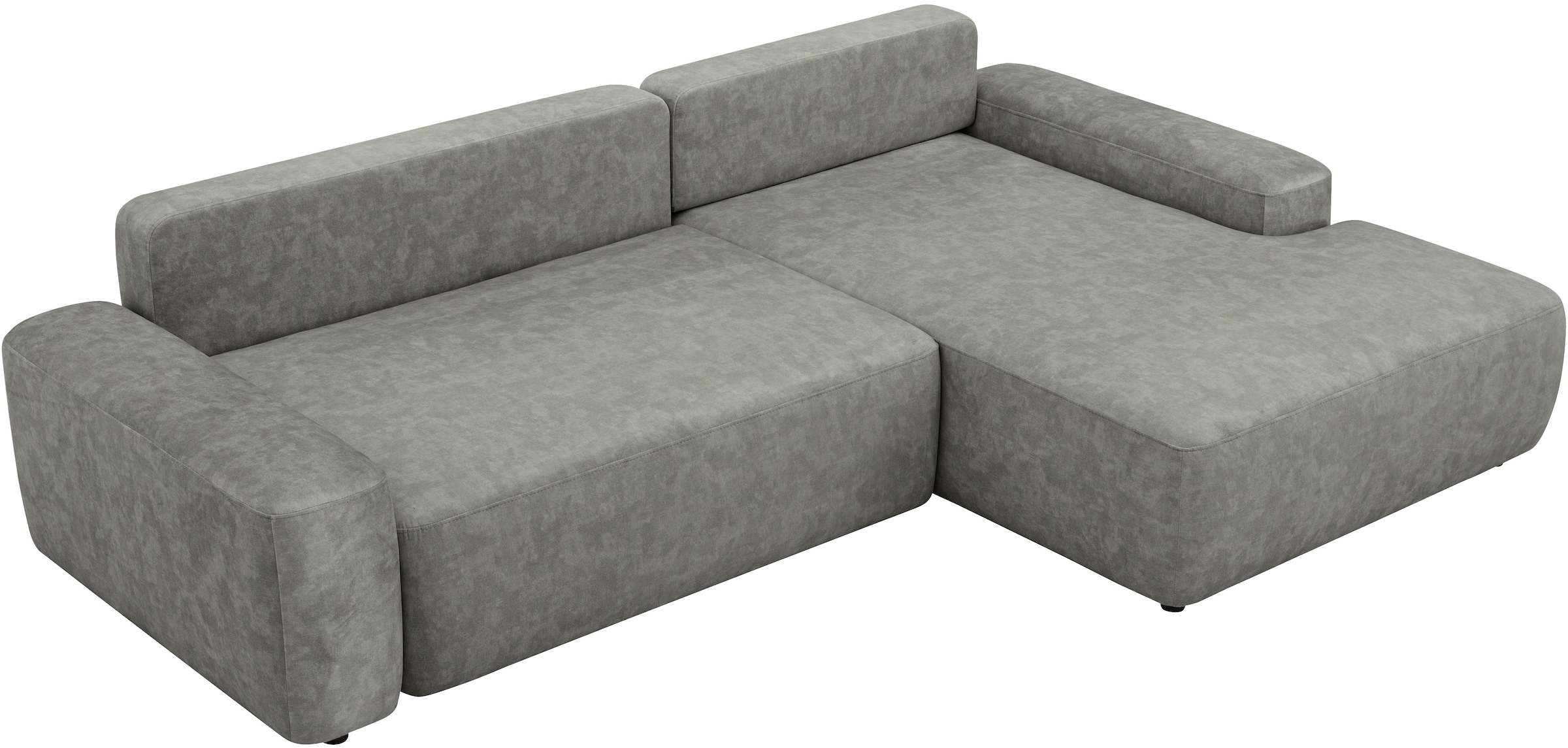 INOSIGN Ecksofa »TORGE (264cm), Schlafsofa in Cord, Samtvelours o Struktur fein, L-Form«, Schlaffunktion, Bettkasten, Liegefläche: 125/210 cm