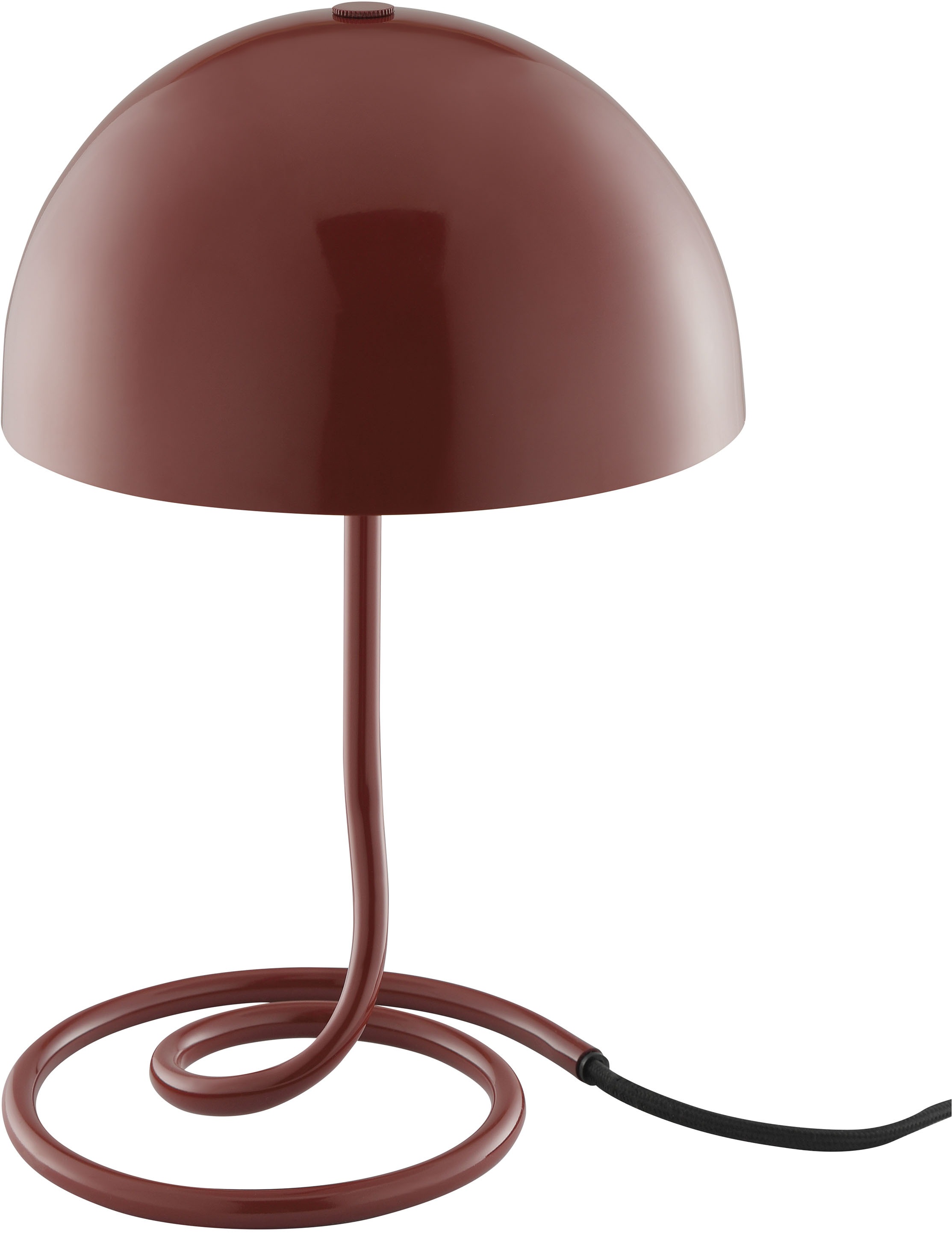 OTTO home Tischleuchte »Charlett Pilz Lampe« G9 1 Stk. Tischlampe, Ø 20 cm, Höhe 31 cm, Metall, Spiralfuß, Pilzleuchte, G9