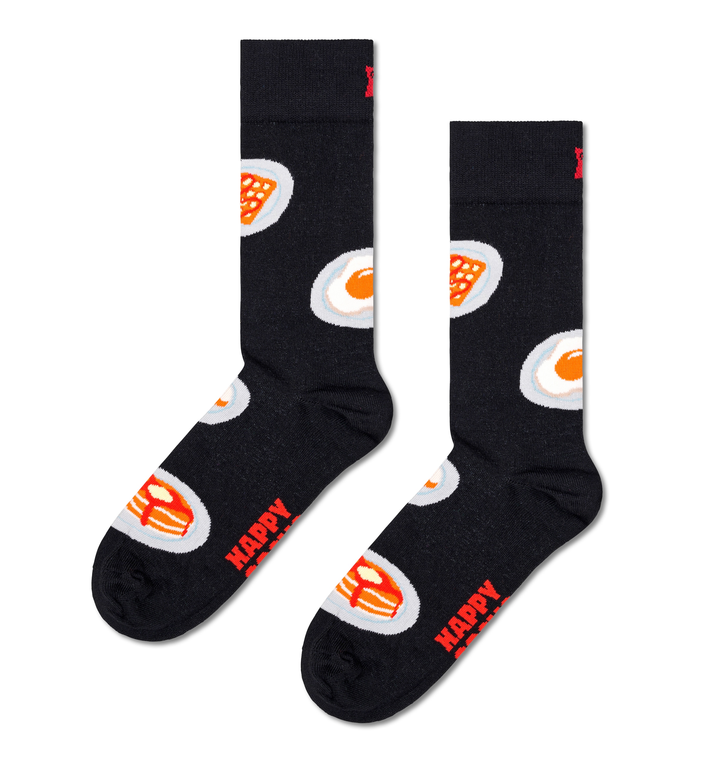 Happy Socks Langsocken, (4er Pack), mit lustigen Frühstücksmotiven