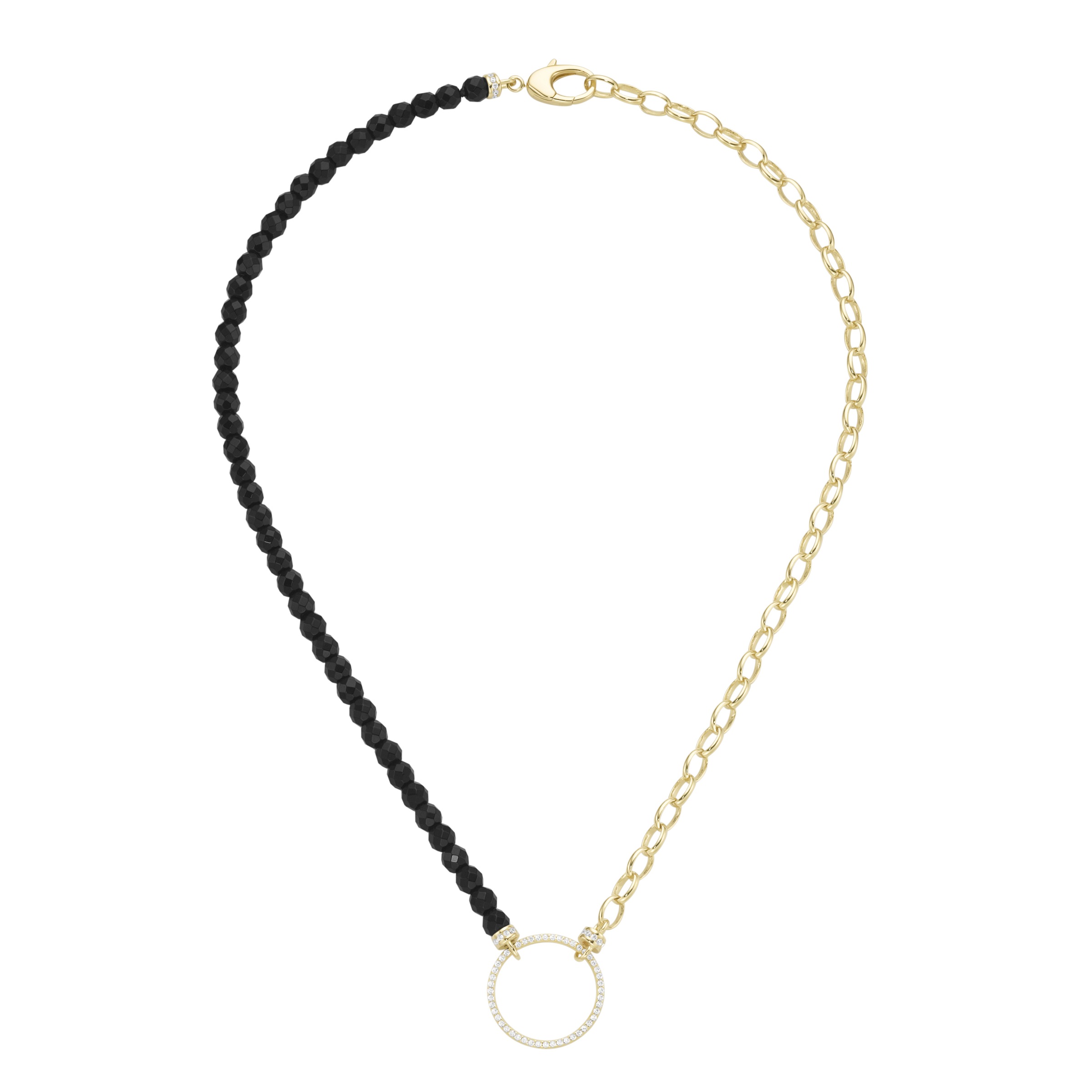 GIORGIO MARTELLO MILANO Collier »Collier mit Ziersteinen, Silber 925«