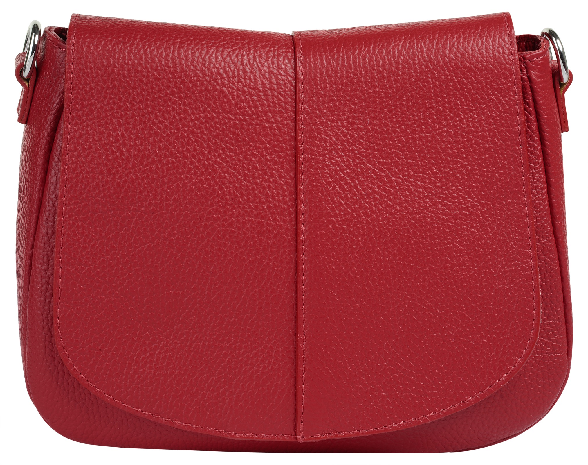 Cluty Umhängetasche, echt Leder, Made in Italy