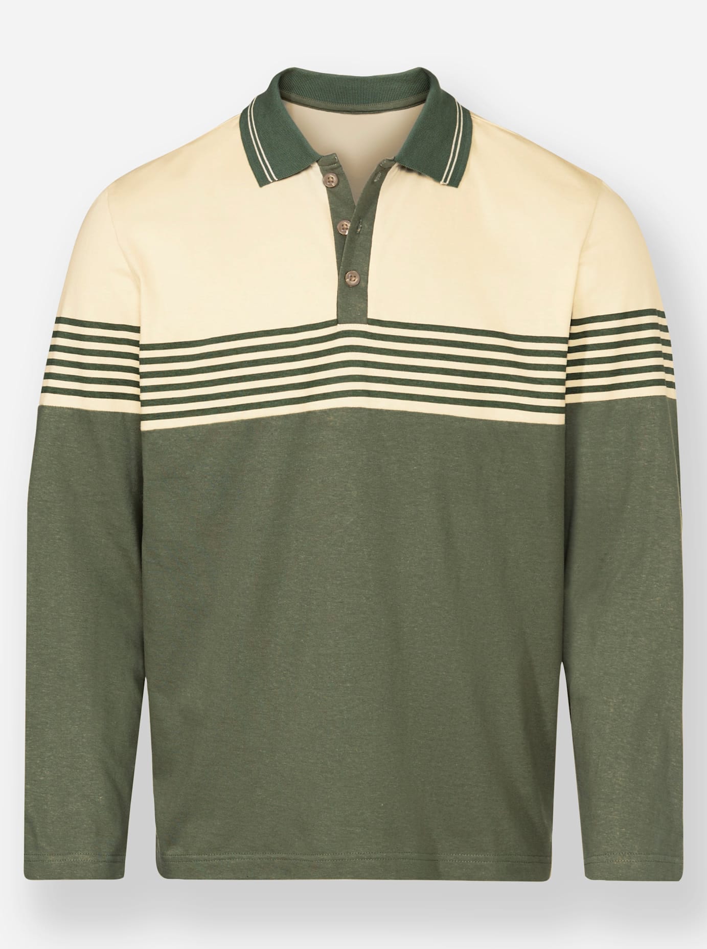 Marco Donati Poloshirt »Langarm-Poloshirt«, (1 tlg.)