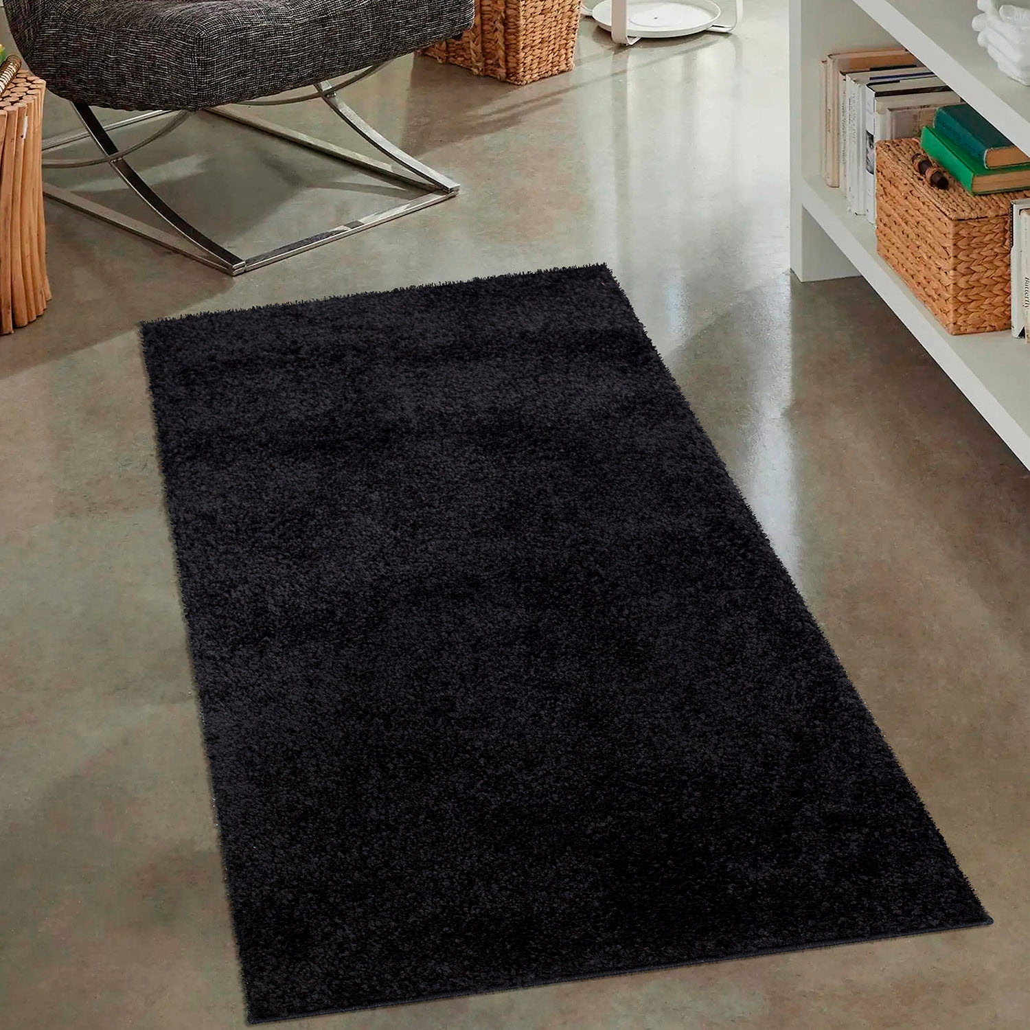 Hochflor-Teppich »City Shaggy«, rechteckig, 30 mm Höhe, Robuster Langflor Teppich uni,...