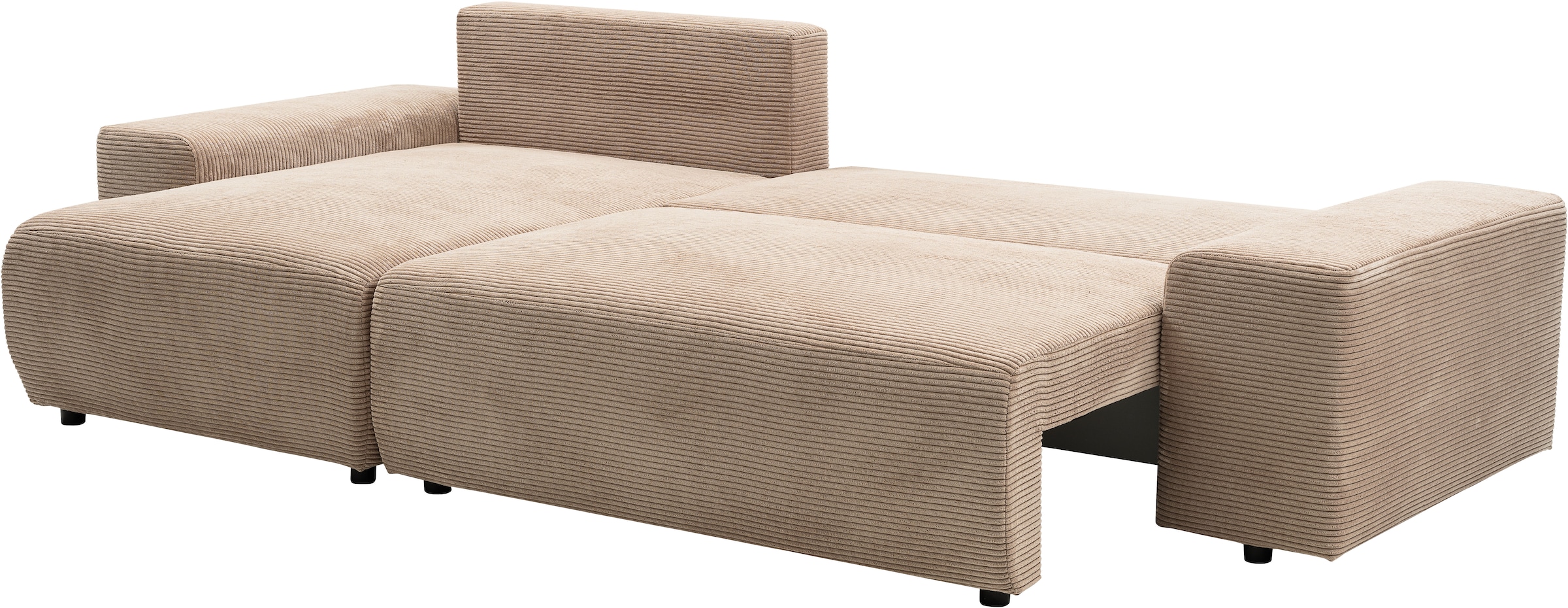 WERK2 Ecksofa »Amsterdam, zeitlos und elegant, Breite 300cm, L-Form« Design Ecksofa mit hohem Komfort, Schlaffunktion & Bettkasten