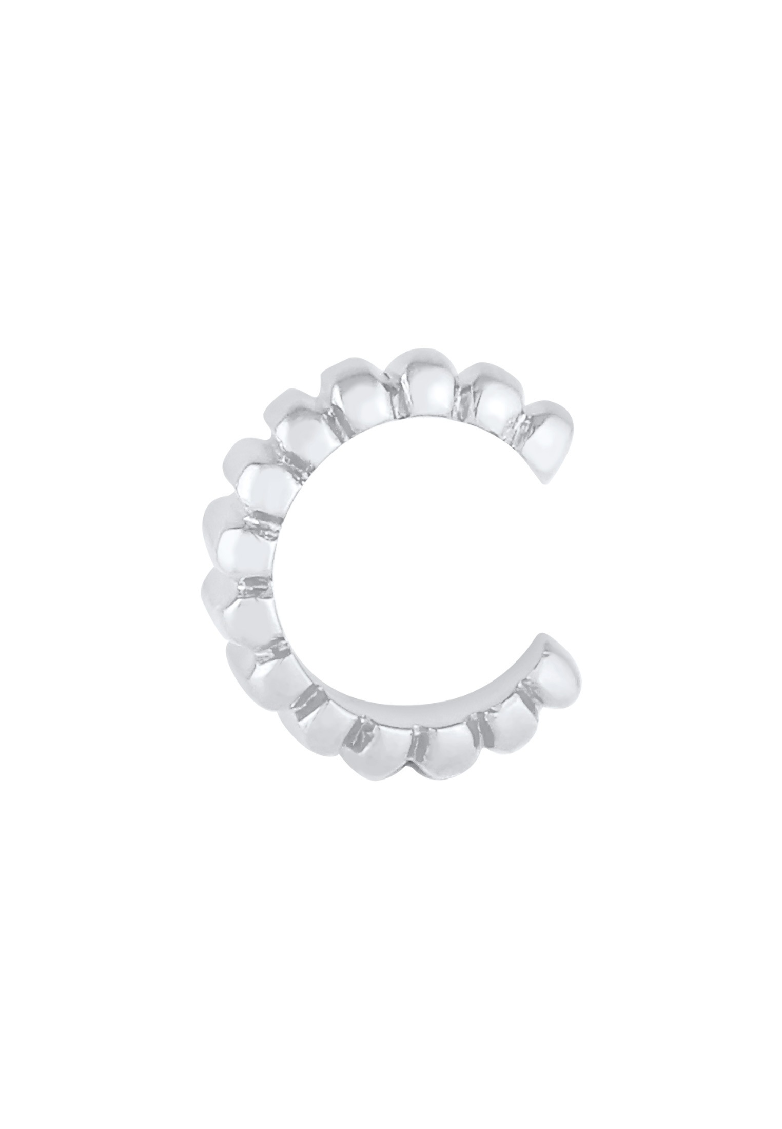 Elli Ohrklemme »Ohrringe Earcuff Ohrklemme Single Relief Gerillt 925 Silber«