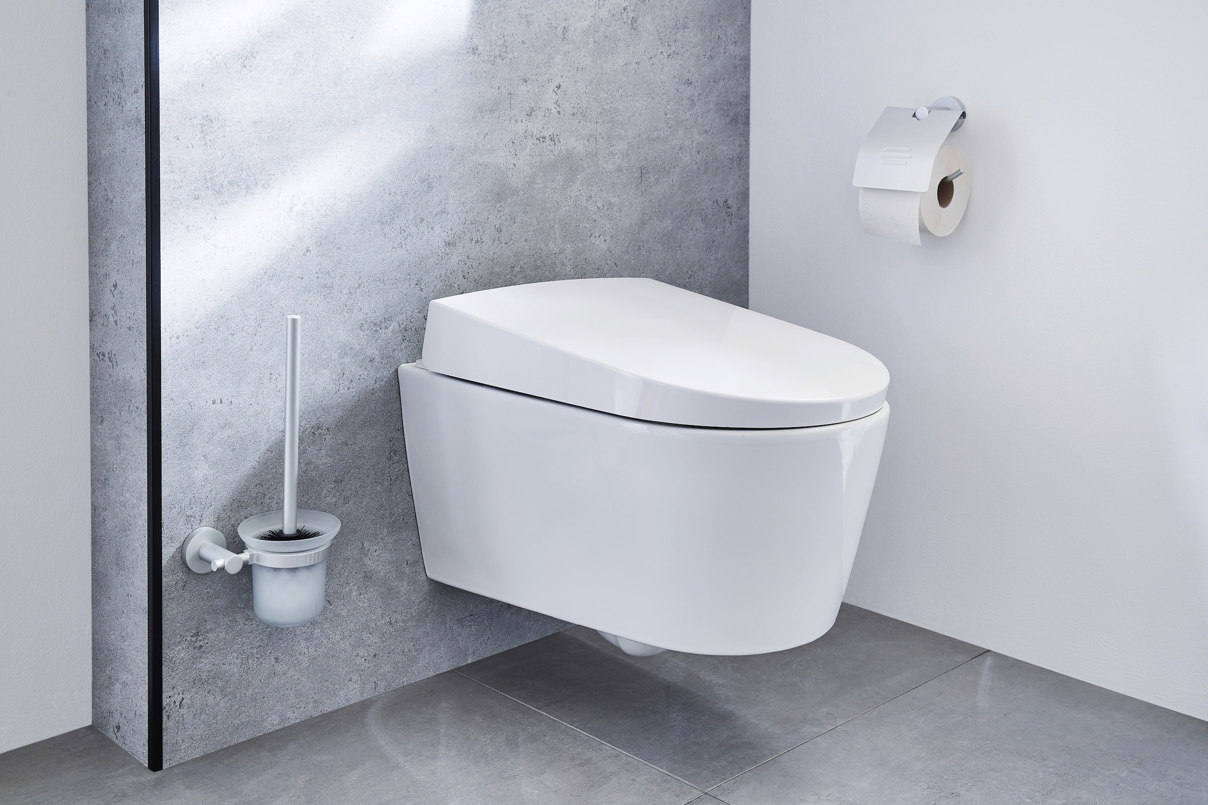Kleine Wolke WC-Garnitur »Apollo«, aus Aluminium-Glas, mit Wandhalter  online kaufen bei OTTO