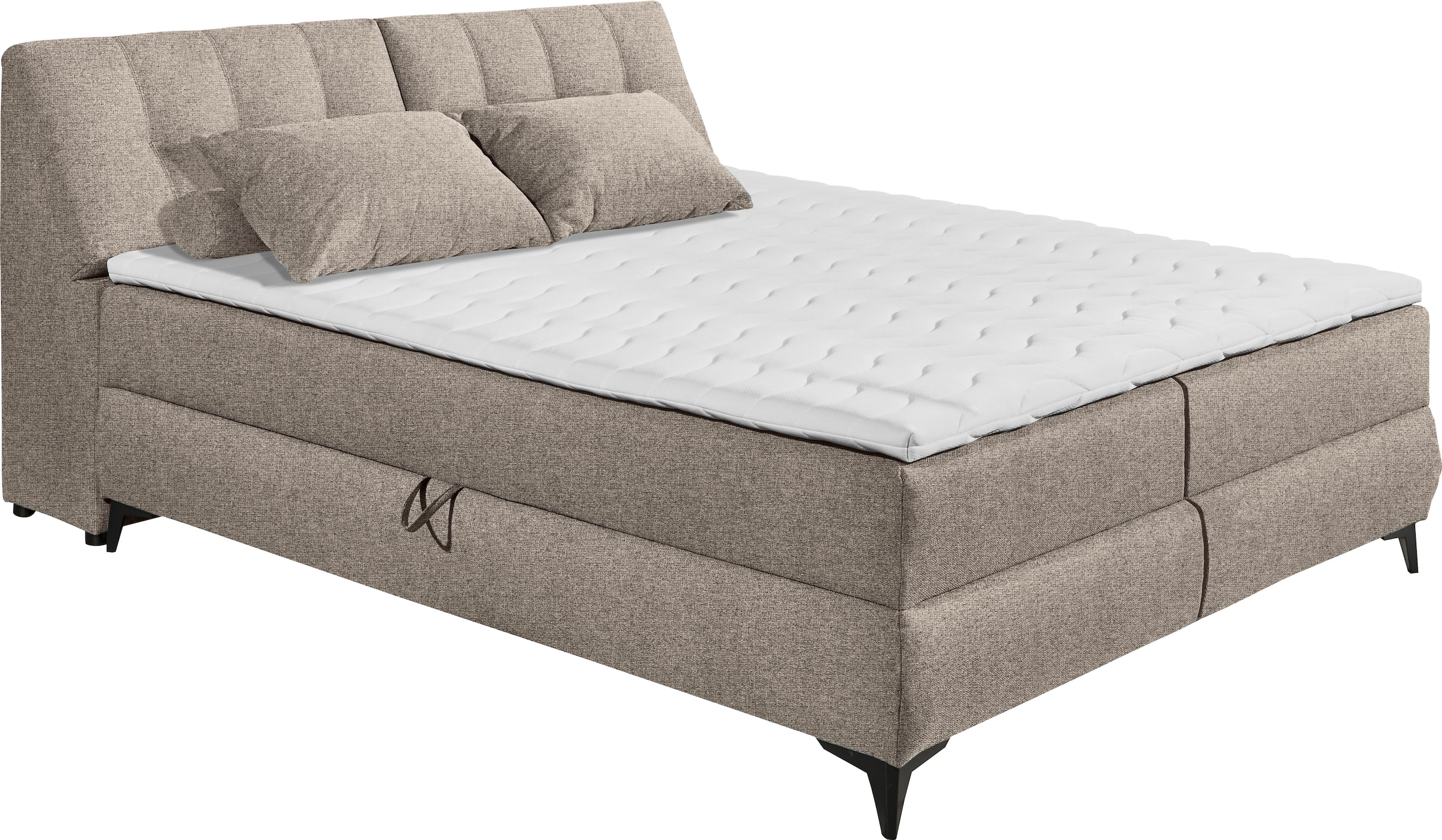 ED EXCITING DESIGN Boxbett »Atlantis«, mit Bettkasten und Stauraum im Kopfteil