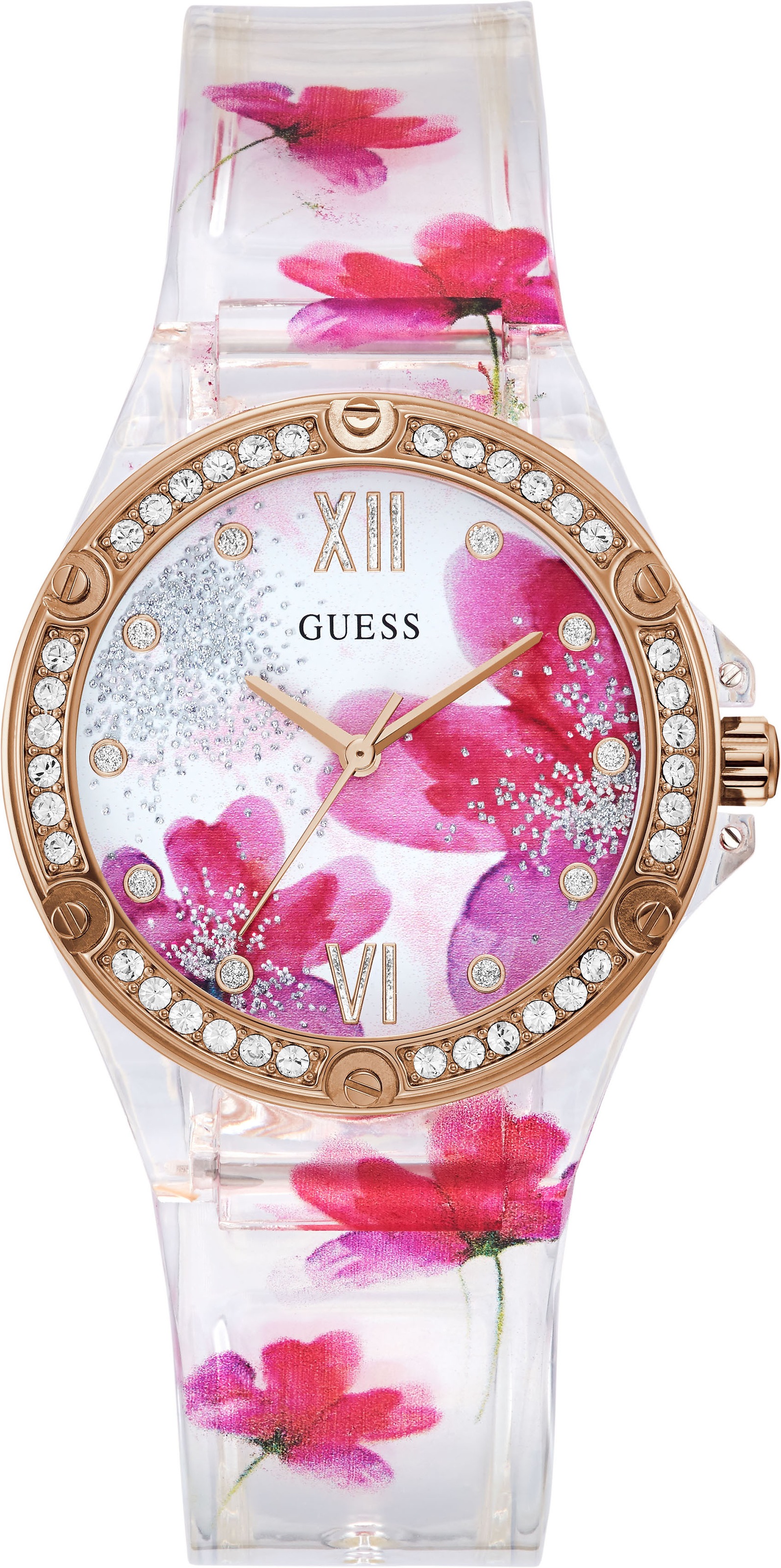 Guess Quarzuhr »CLEAR BLOOM, GW0239L1«
