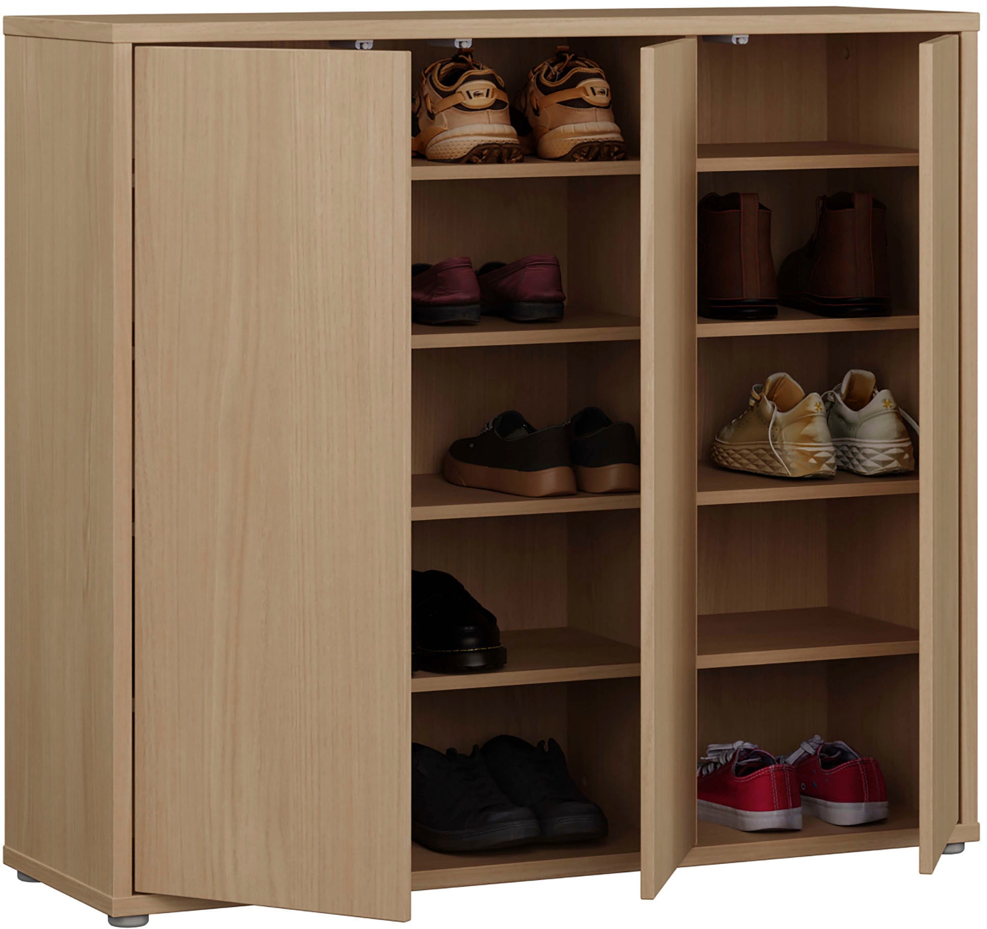 FORTE Schuhschrank »Alice Springs« B/H/T 109,2/99,1/34,9 cm,  Stauraumschrank, Mehrzweckschrank, grifflose Front, Push to open