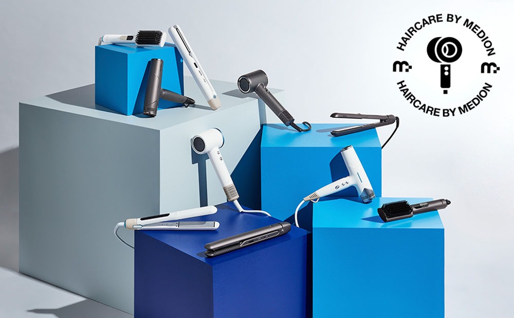 Medion® Glätteisen »Haarglättbürste HB1 (MD19859)«, Keramik-Turmalin, Keramik/Turmalin beschichtete Borsten, Ionen-Technologie