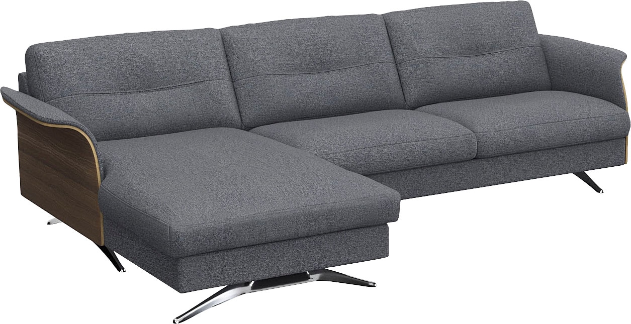 FLEXLUX Ecksofa »Glow, super bequem durch hochwertigem Sitzaufbau mit Federkern, L-Form« Modernes skandinavisches Design