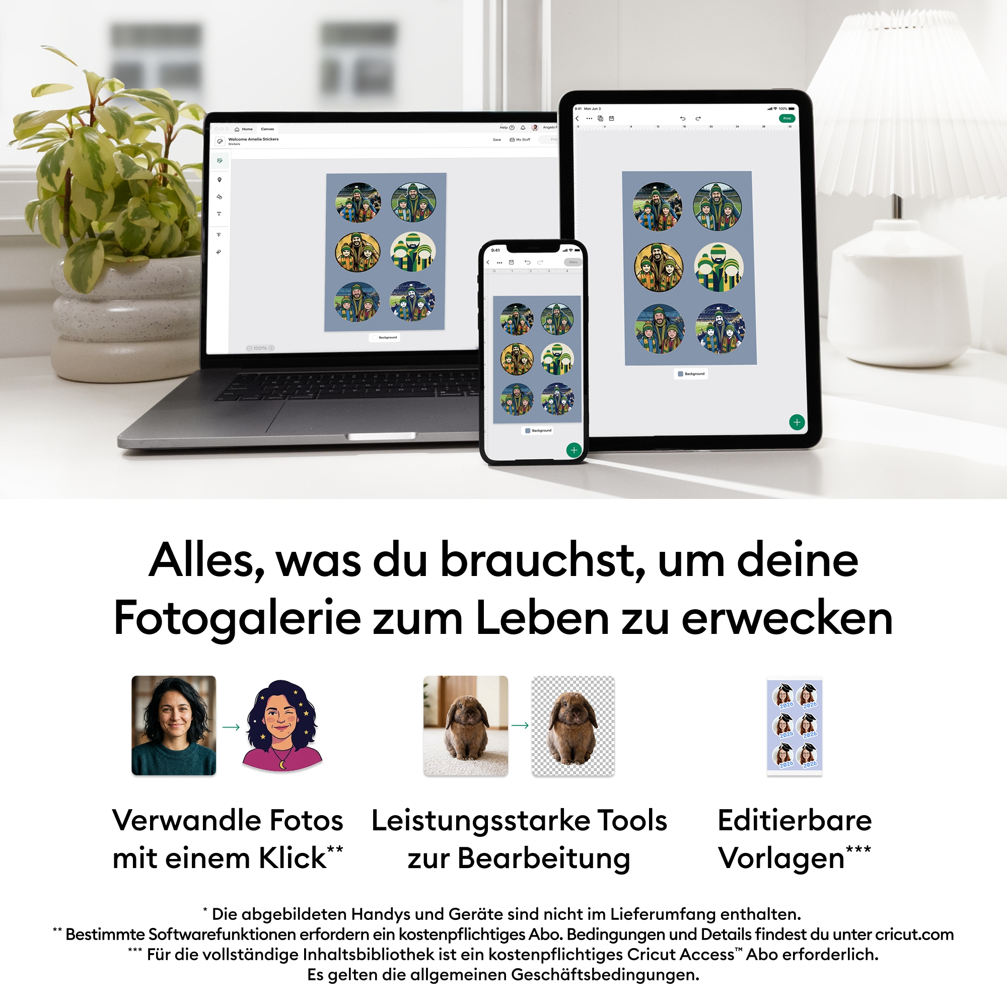 Cricut Fotodrucker »StickerPix Print™ Essential Bundle« Sticker- und Fotodrucker