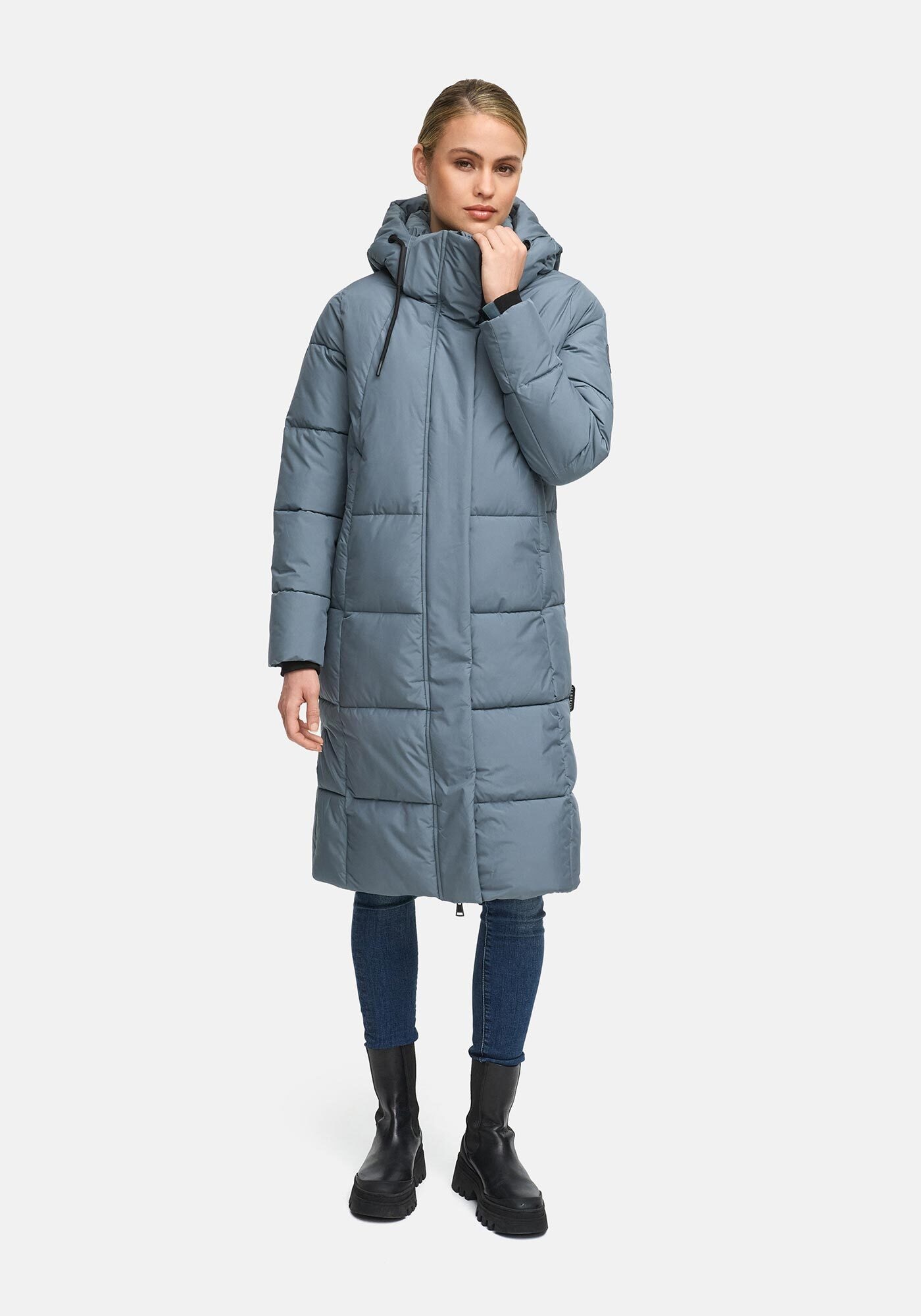 Marikoo Winterjacke »Marikoo Chumanii Damen Herbst Winter Steppmantel Parka lang N057«