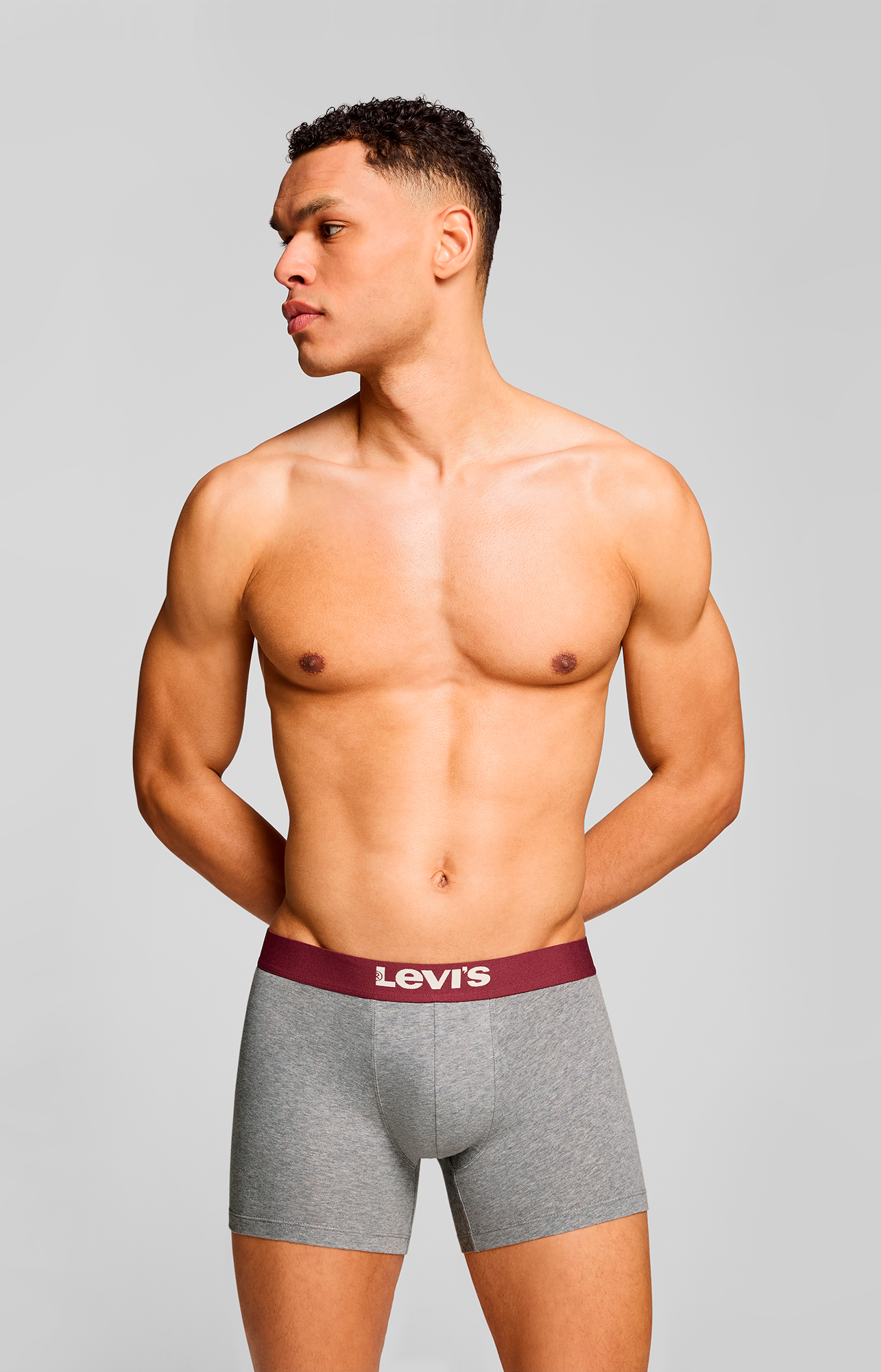 Levi's® Boxershorts »LEVIS MEN SLD BASC BOXER BRIEF ORG CO 2P«, (Packung, 2er Pack), mit breitem Logobund