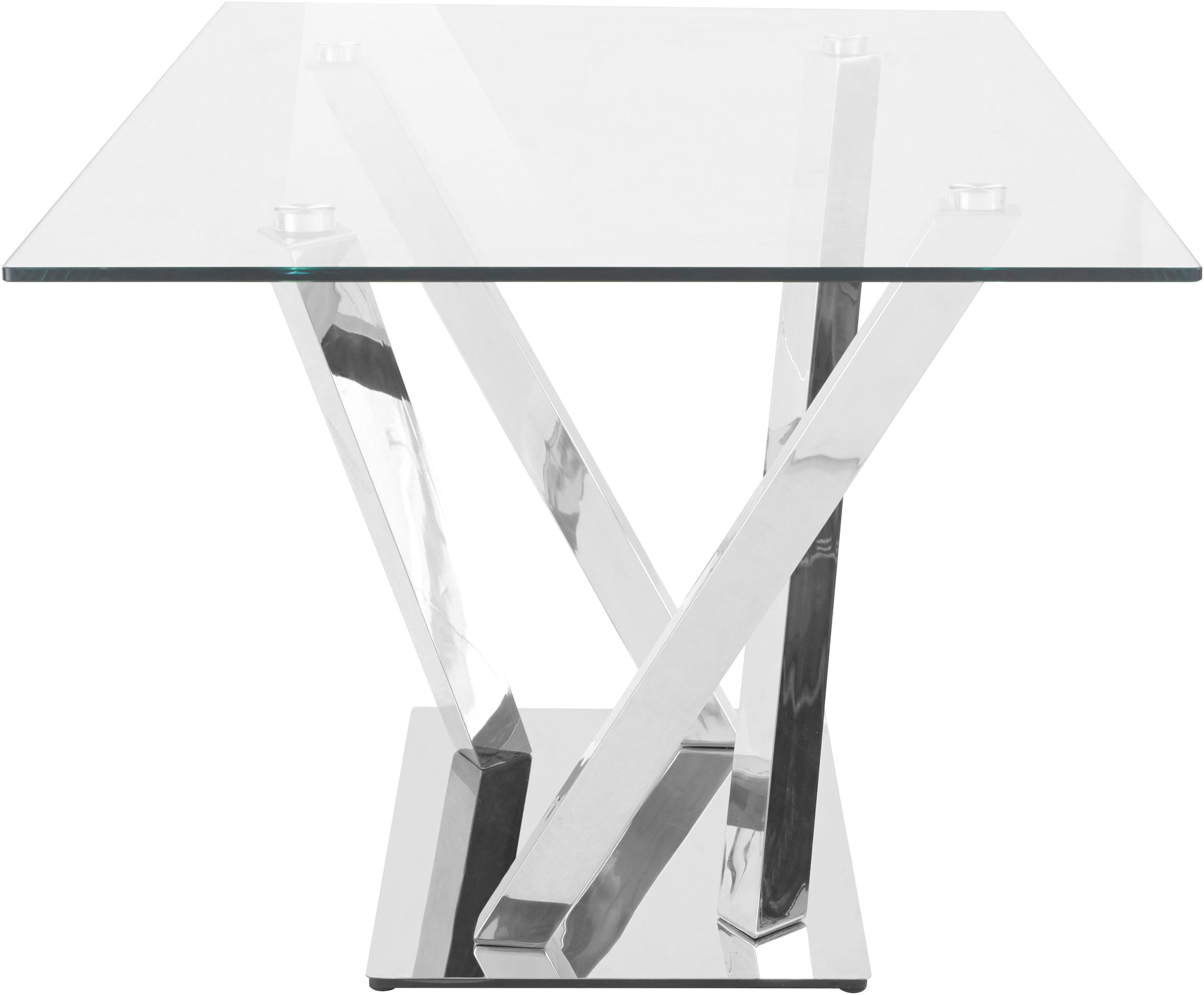 Leonique Esstisch »Micado«, chteckiger Esstisch, Glasplatte, Chromgestell, 160 x 90 x 72 cm
