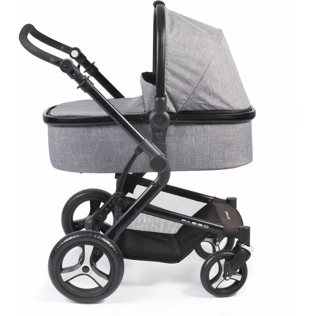 CHIC4BABY Kombi-Kinderwagen »Passo, grau«, 15 kg, ; Kinderwagen