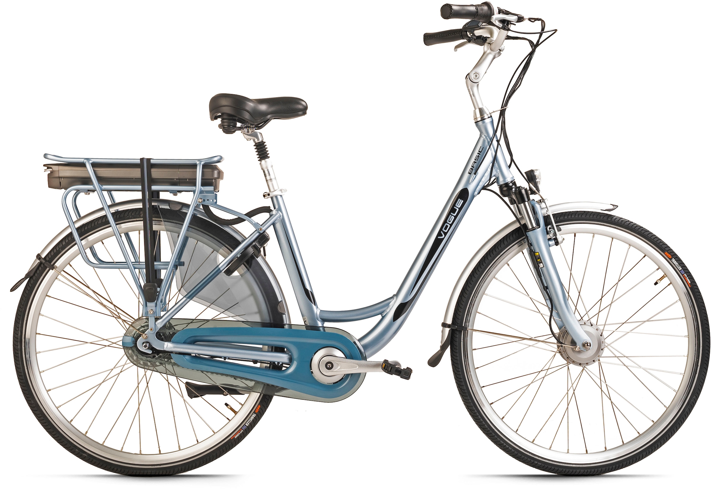 VOGUE BIKE E-Bike »Basic«, 7 Gang, Shimano, Nexus, Frontmotor 250 W, Pedelec, Elektrofahrrad für Damen u. Herren, Cityrad