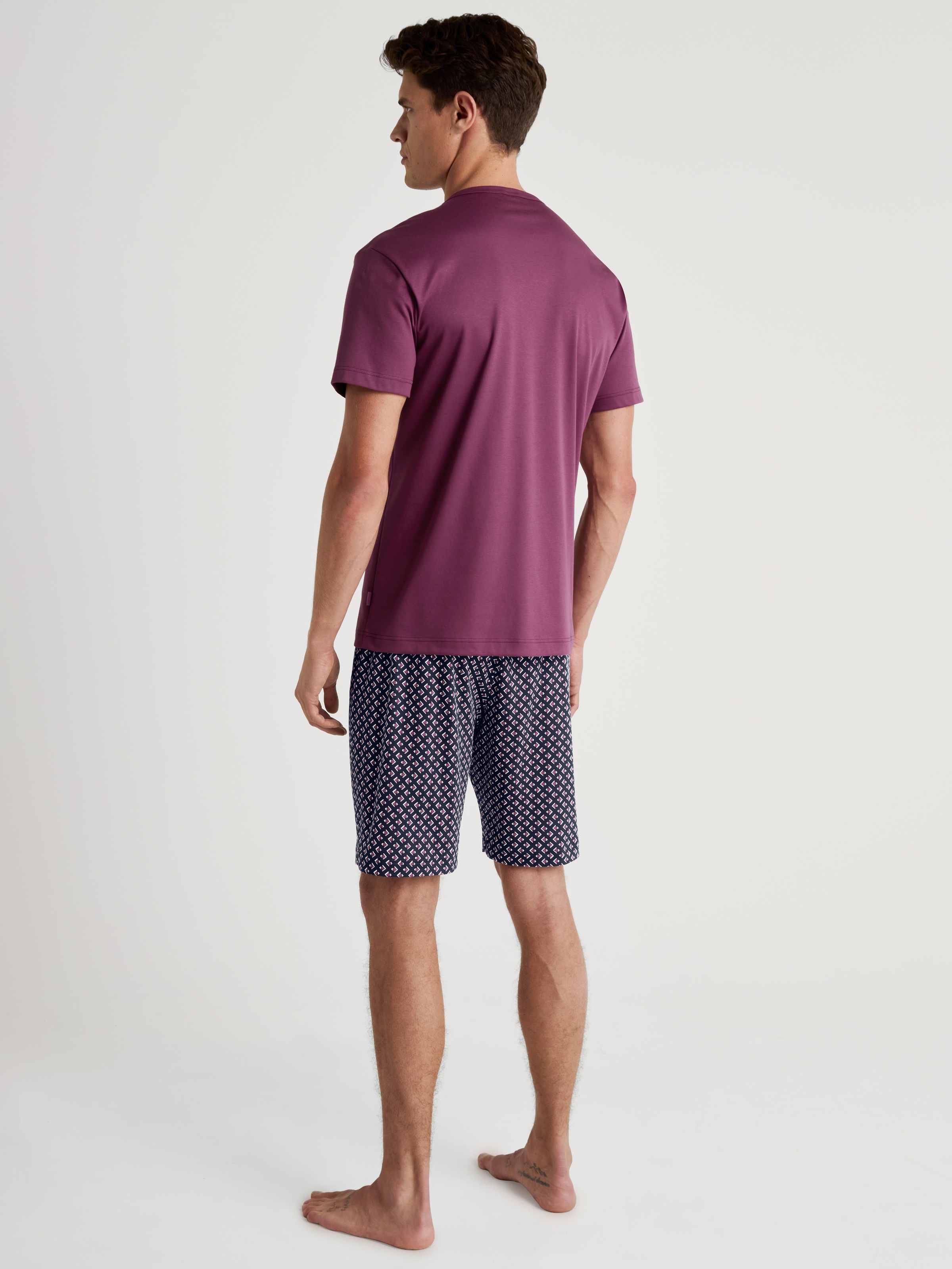 CALIDA Shorty »Relax Streamline«, (Set, 2 tlg.), mit V-Neck und aufgesetzte Brusttasche