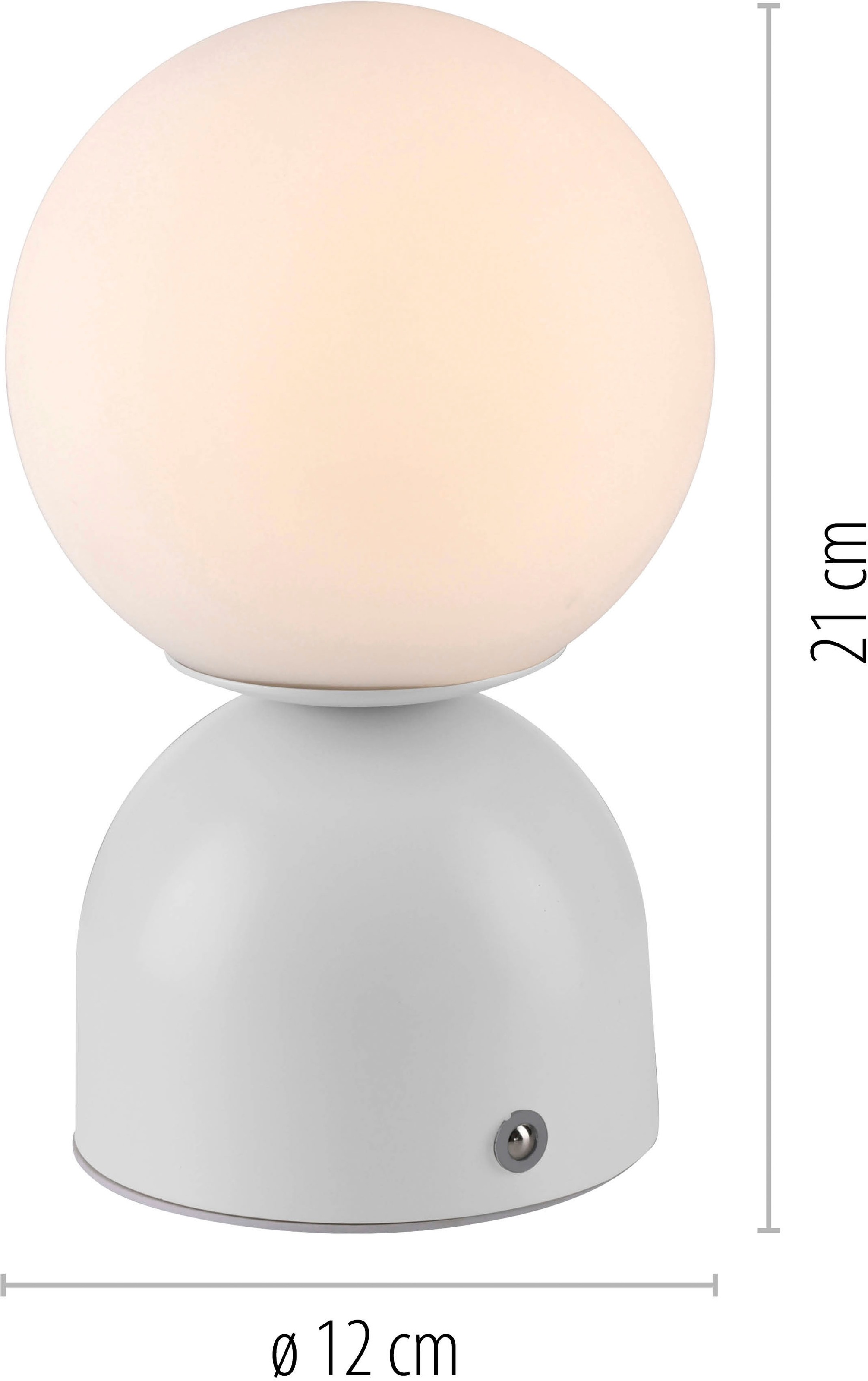 SCHÖNER WOHNEN-Kollektion LED Tischleuchte »RUDI« LED-Board 1 Stk. warmweiß - kaltweiß SCHÖNER WOHNEN Kollektion, CCT 3000-6000K, Touchdimmer, Memoryfunktion